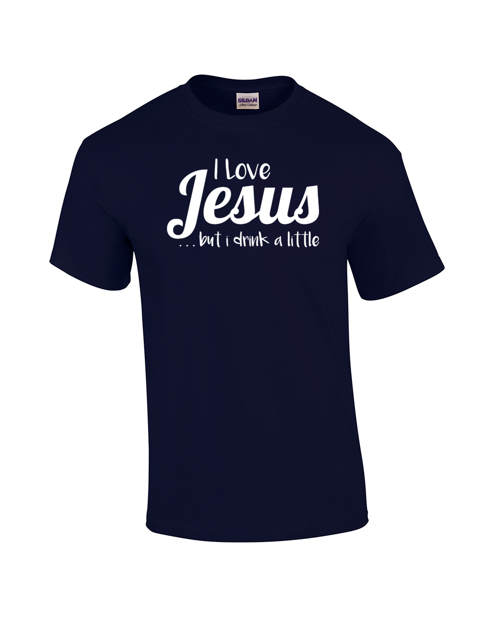 I Love Jesus But I Drink A Little Christian Tee Shirt Black - Bild 35 von 54