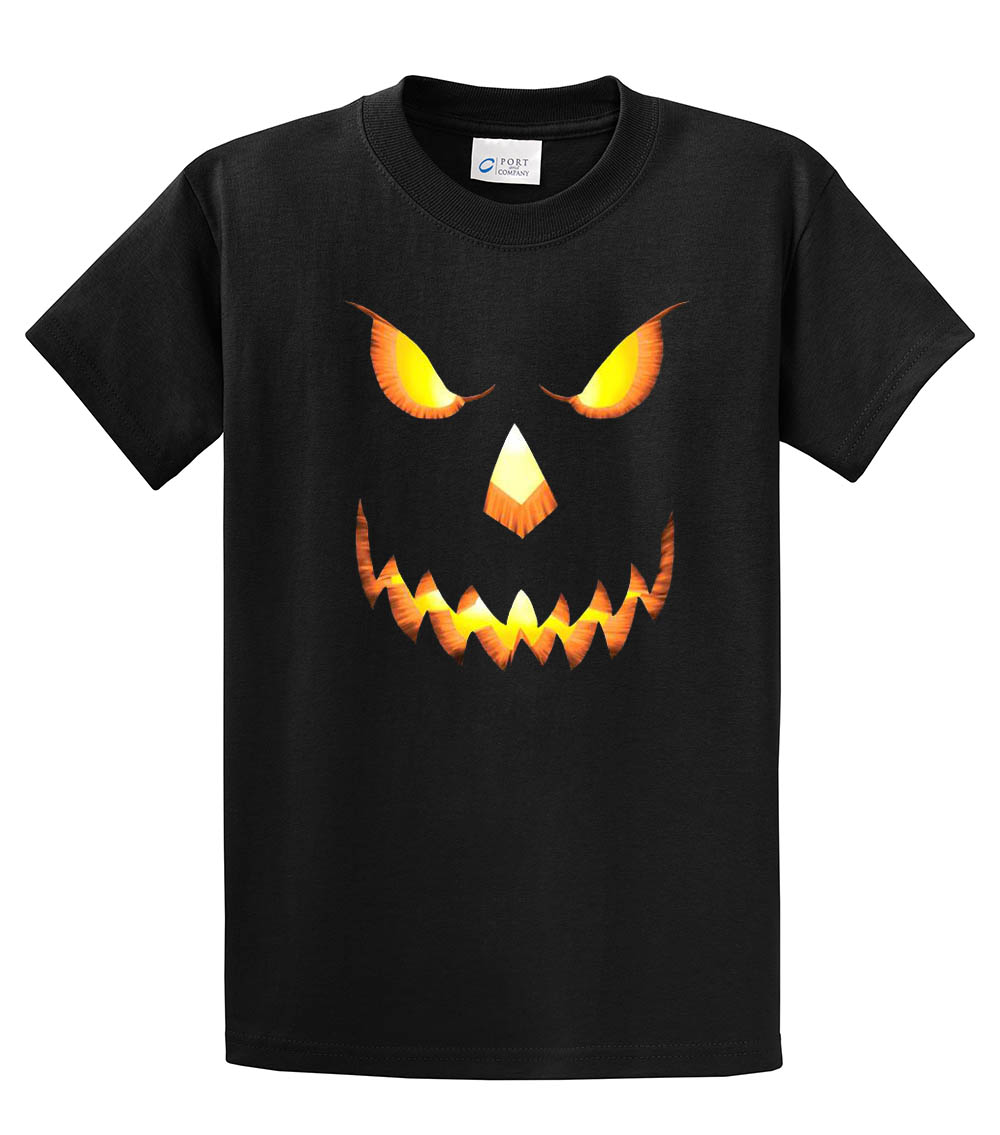 Halloween Scary Pumpkin Face Jack-o-lantern Trick-or-Treating Spooky Men's - Picture 7 of 156