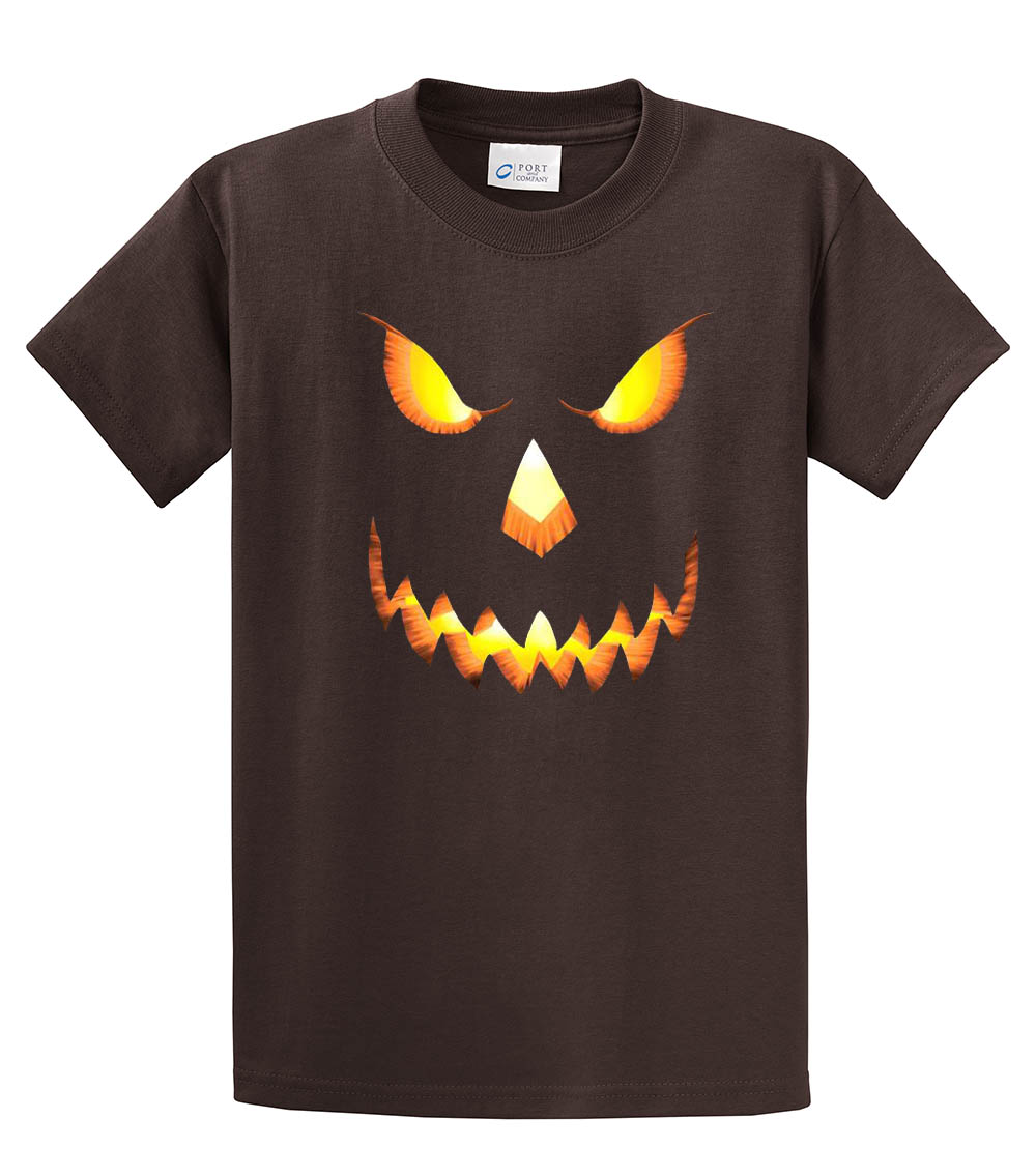 Halloween Scary Pumpkin Face Jack-o-lantern Trick-or-Treating Spooky Men's - Picture 13 of 156