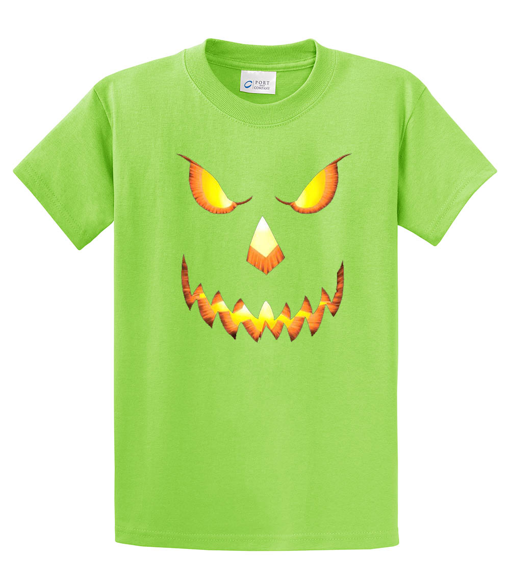 Halloween Scary Pumpkin Face Jack-o-lantern Trick-or-Treating Spooky Men's - Picture 67 of 156
