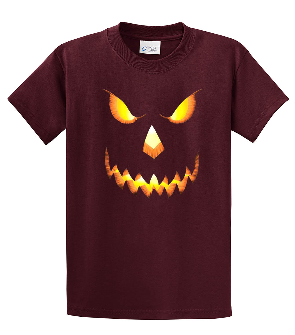 Halloween Scary Pumpkin Face Jack-o-lantern Trick-or-Treating Spooky Men's - Picture 73 of 156