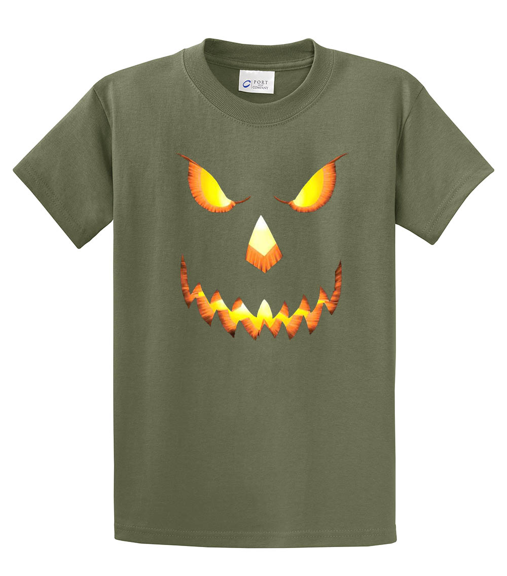 Halloween Scary Pumpkin Face Jack-o-lantern Trick-or-Treating Spooky Men's - Picture 79 of 156