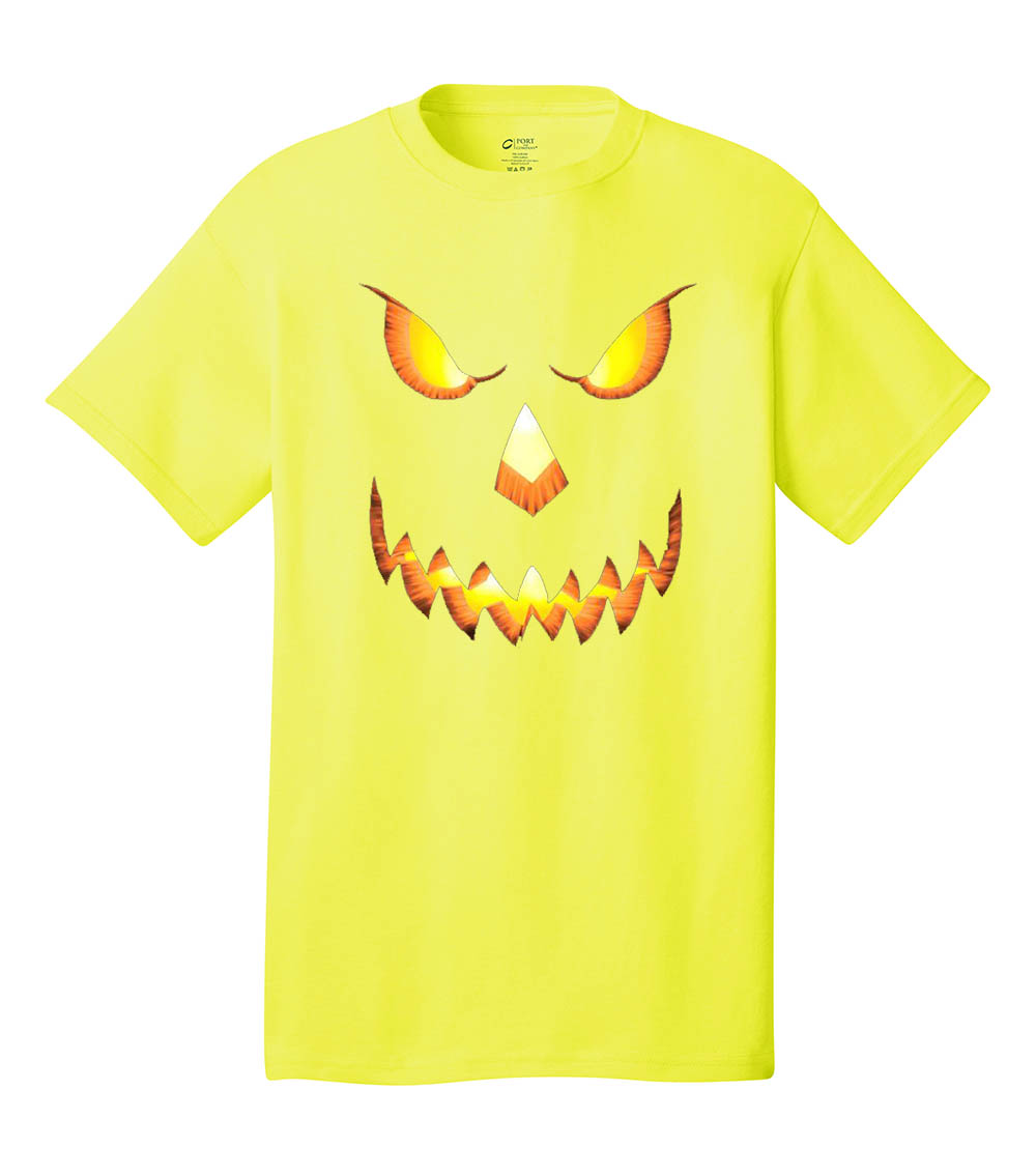 Halloween Scary Pumpkin Face Jack-o-lantern Trick-or-Treating Spooky Men's - Picture 97 of 156