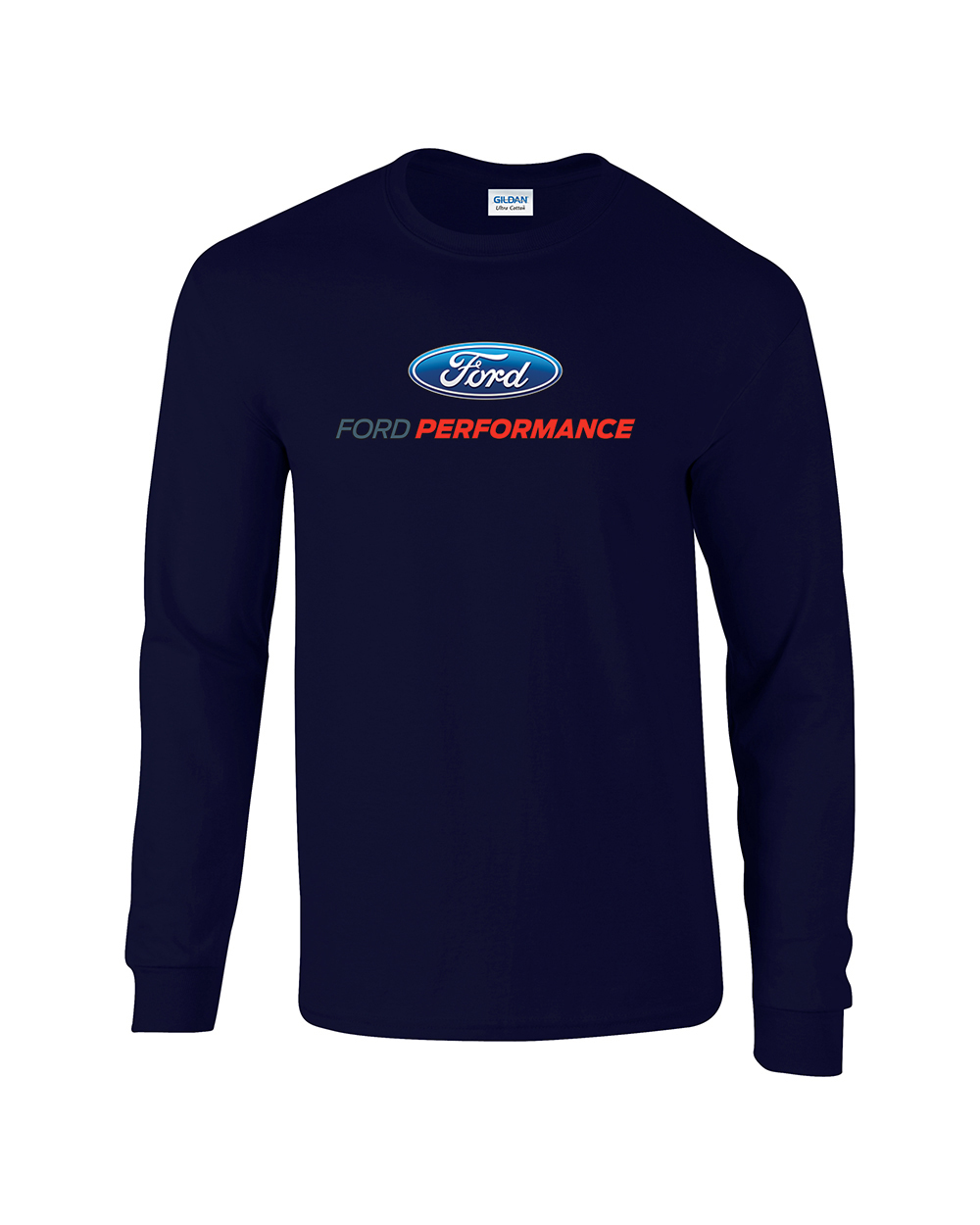 Trenz Shirt Company Ford Performance Long Sleeve Ford Car Tee Shirt Black - Picture 10 of 21