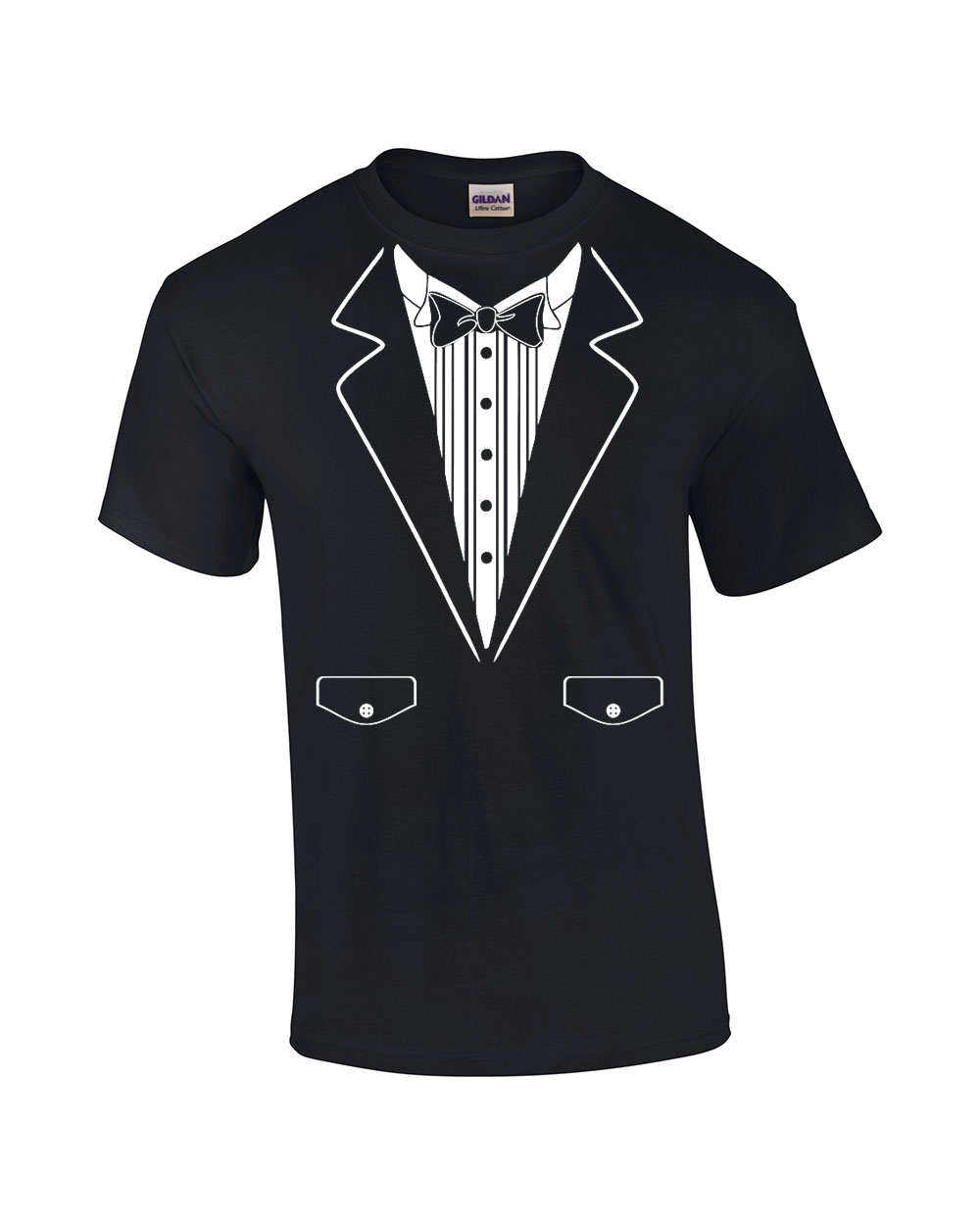 Funny Formal Tuxedo with Bowtie Classy Men's Short Sleeve T-shirt Humorous  | eBay