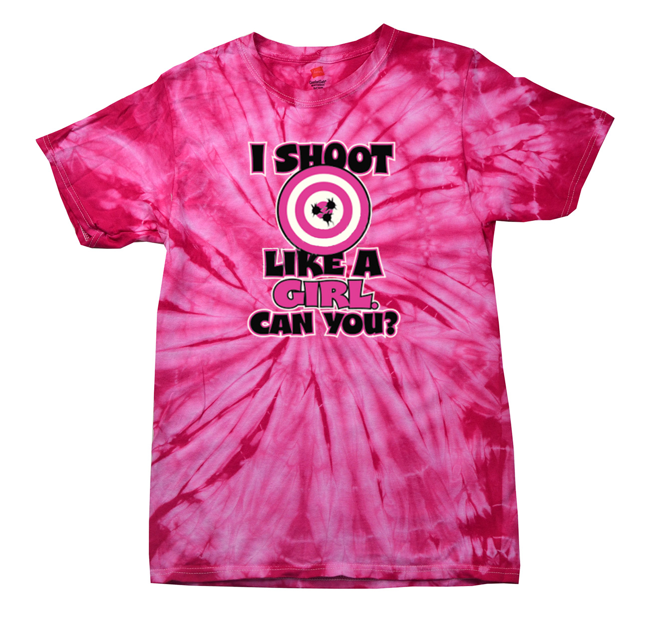 I Shoot Like a Girl Target Bullseye Adult TShirt eBay