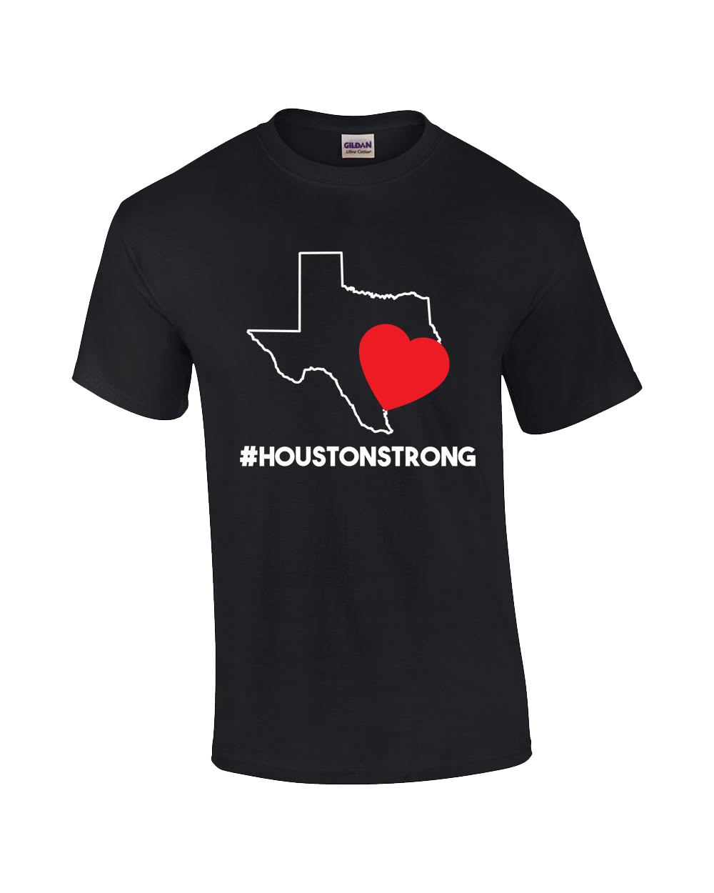Love for Houston #Houstonstrong Adult Unisex Short Sleeve Tee Shirt Blac Black - Bild 7 von 14