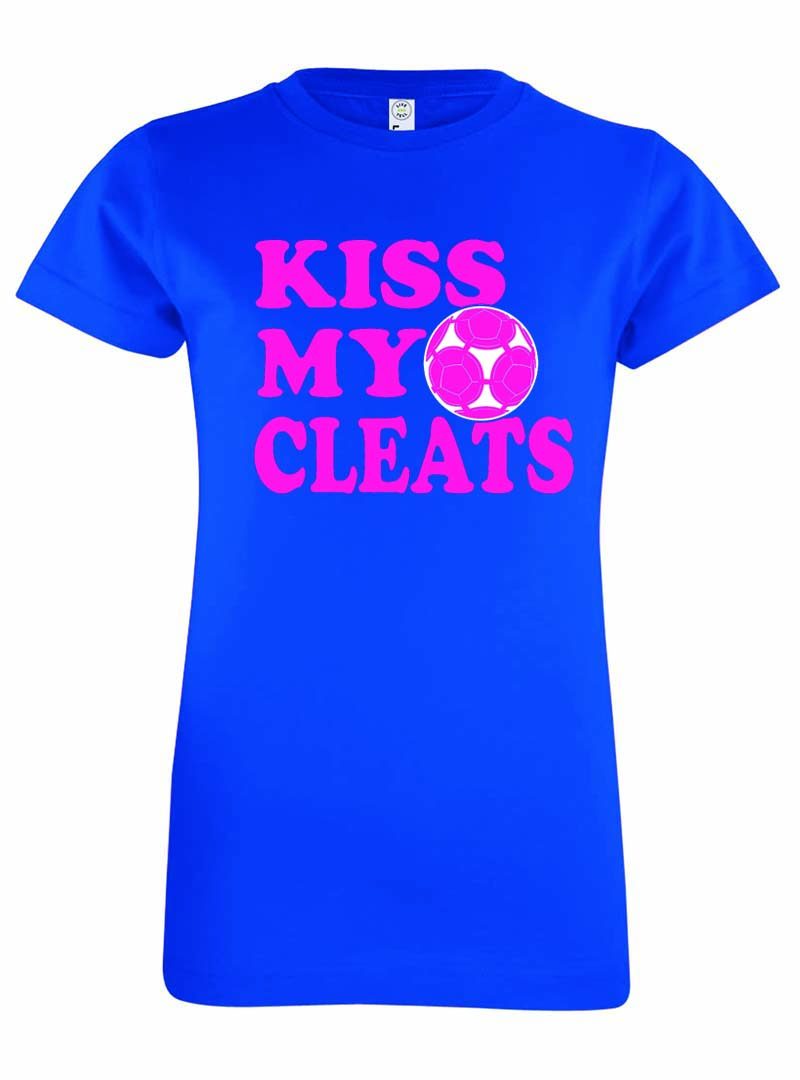 Girls Soccer Kiss My Cleats Youth Kids Soccer Ball Sports Team Athletic Short - Picture 21 of 31