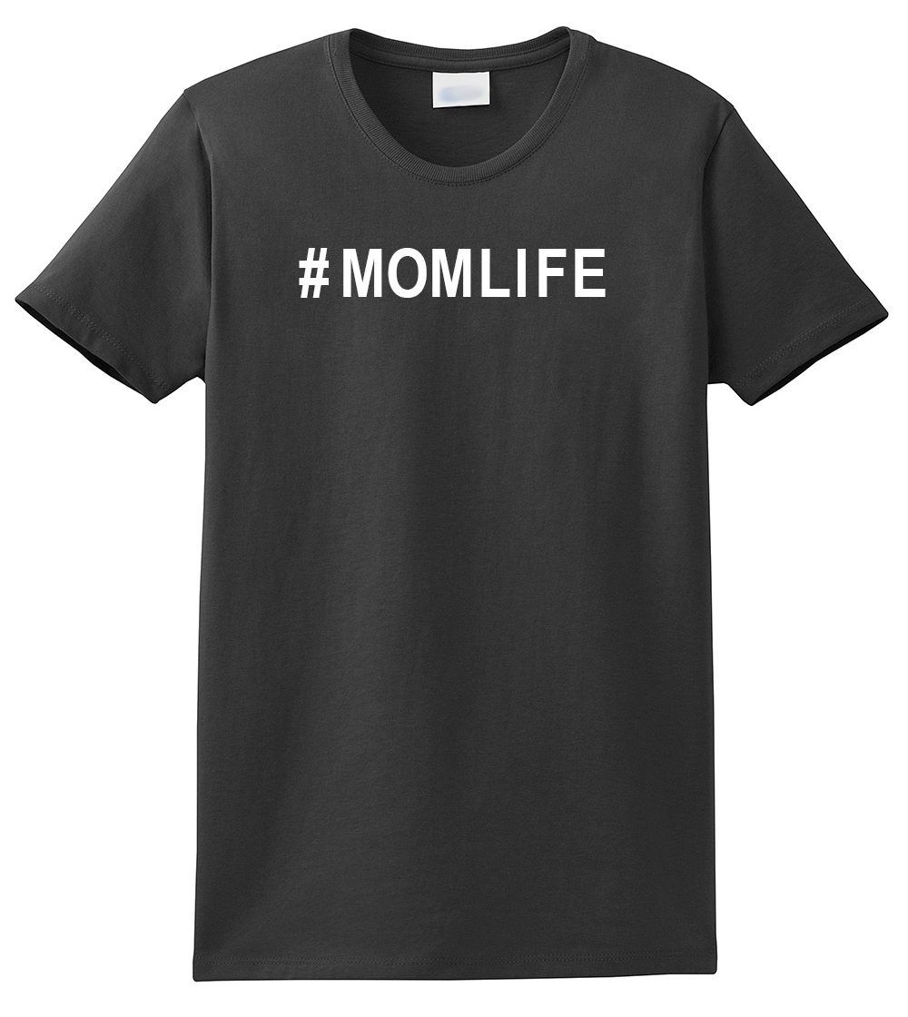 #Momlife Funny Ladies Adult Tee Shirt Lightgrey - Bild 10 von 39