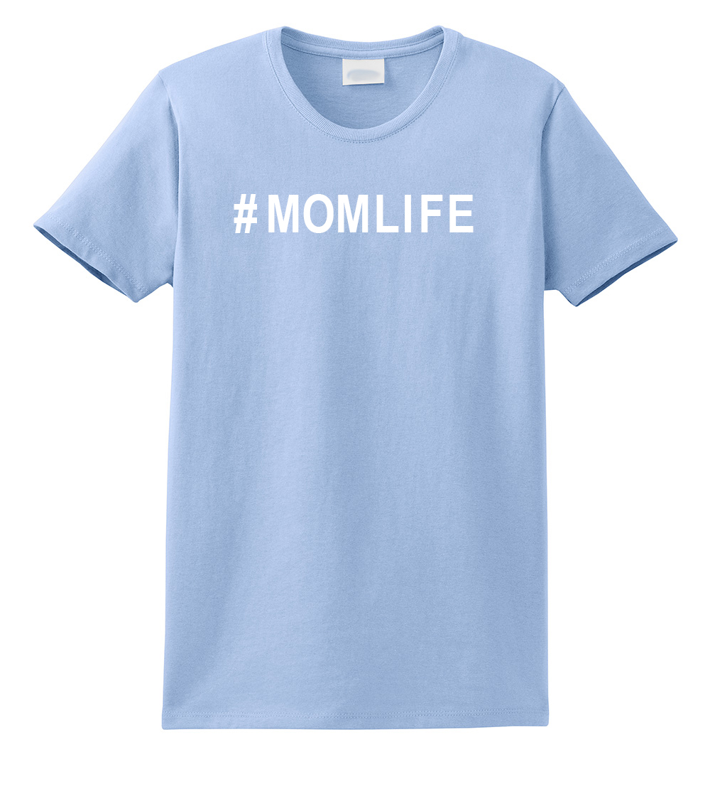 #Momlife Funny Ladies Adult Tee Shirt Lightgrey - Bild 16 von 39
