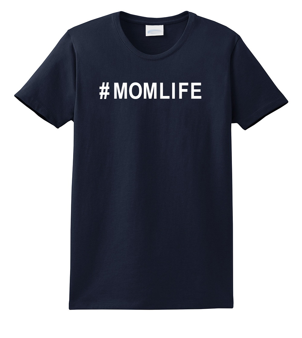 #Momlife Funny Ladies Adult Tee Shirt Lightgrey - Bild 25 von 39