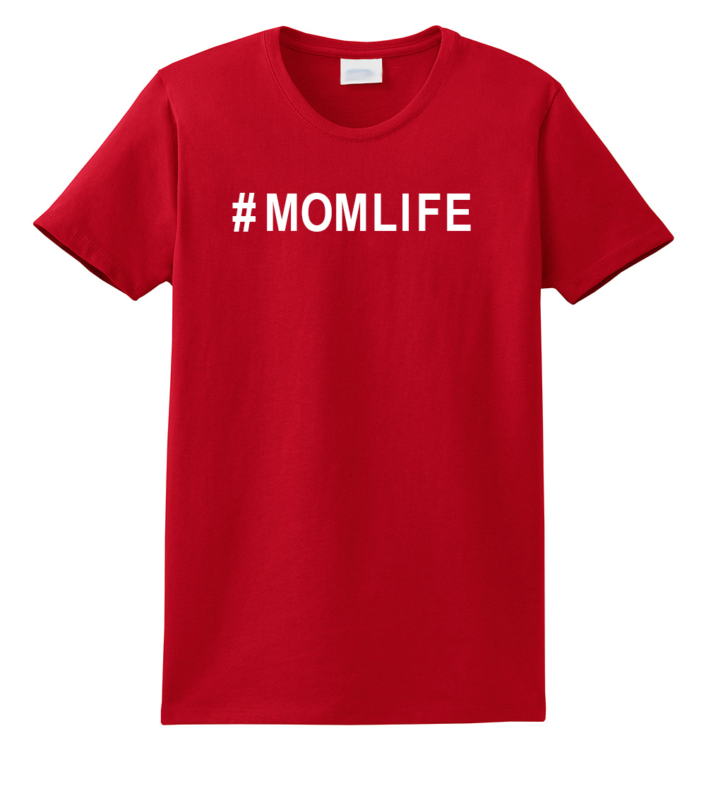 #Momlife Funny Ladies Adult Tee Shirt Lightgrey - Bild 34 von 39