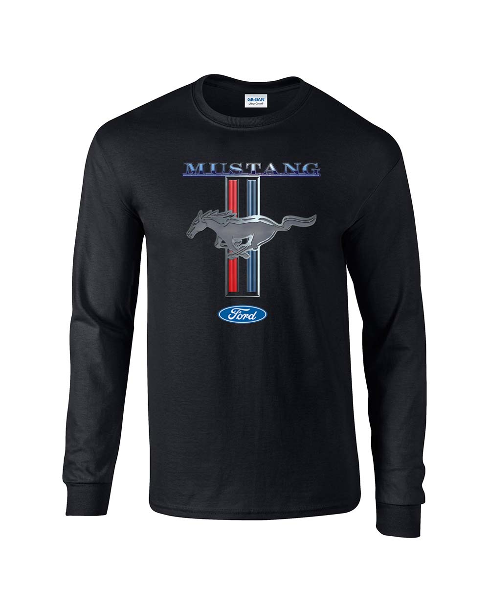 Camiseta para hombre Ford Mustang pony & rayas Ford Motors camión coche manga larga - Imagen 7 de 33