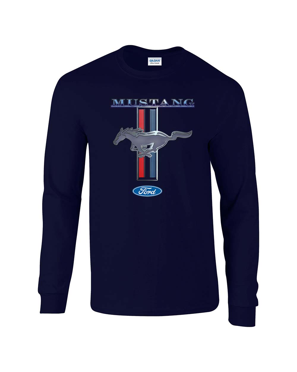 Camiseta para hombre Ford Mustang pony & rayas Ford Motors camión coche manga larga - Imagen 22 de 33