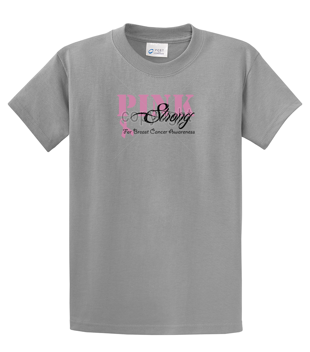 Breast Cancer Awareness Pink Ribbon Strong For Cancer Cause Cure Life Unisex - Picture 52 of 63