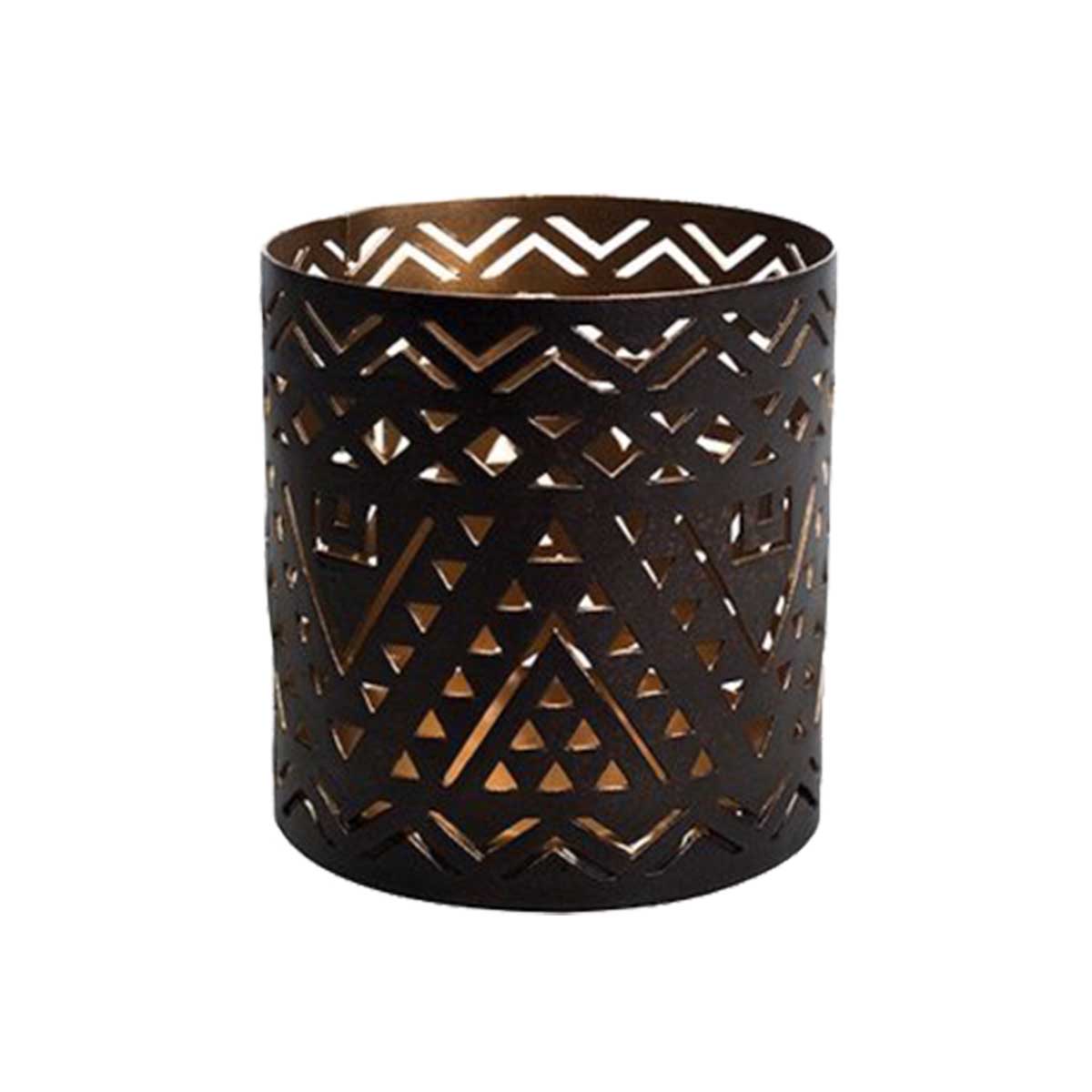 Woodwick Bronze Candle Holder Gift Set Includes 3 Petite Candles, Pump