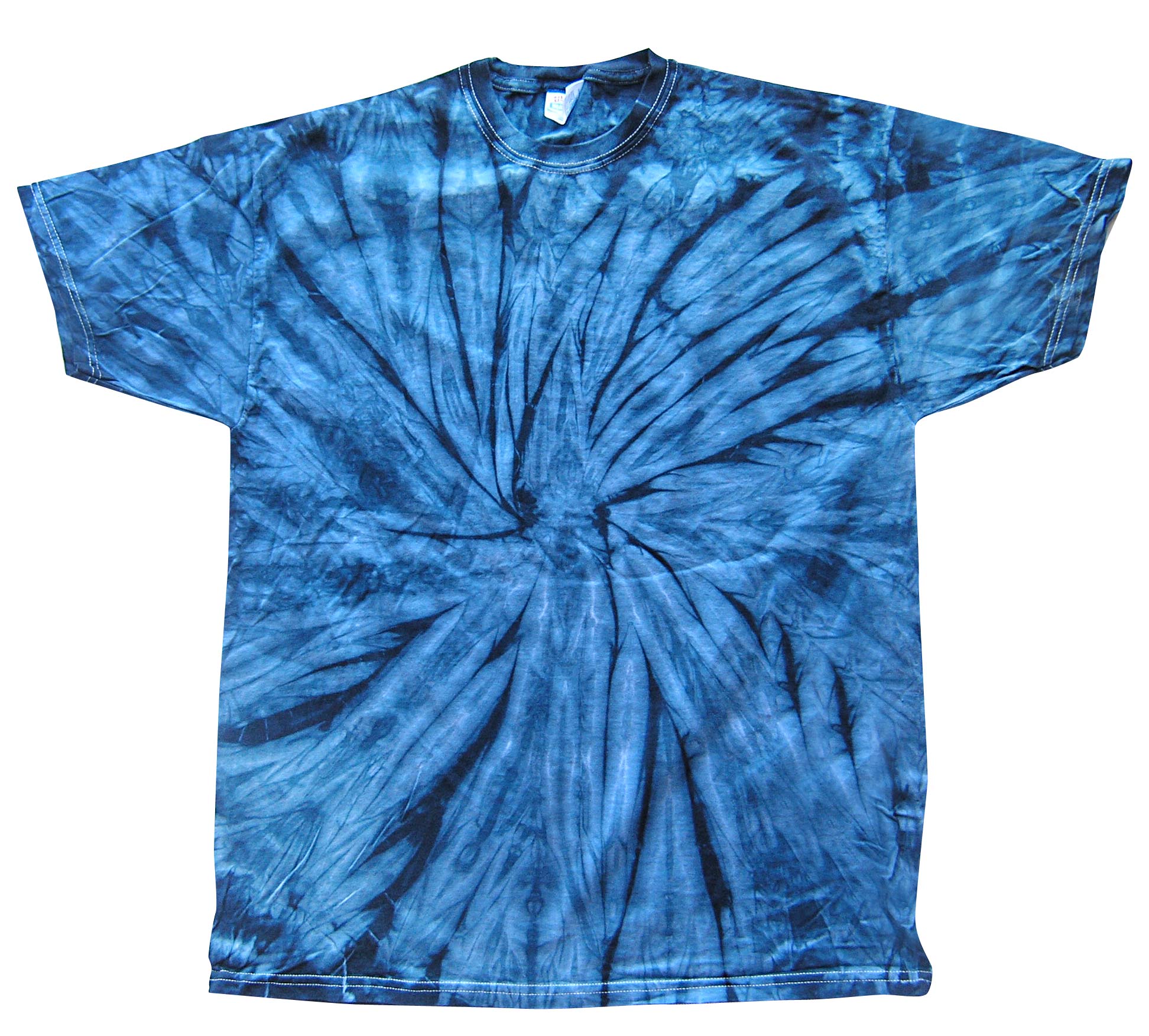 Tie Dyes Men's Tie Dyed Performance Tee Shirt H1000 Spider Black - Picture 18 of 24