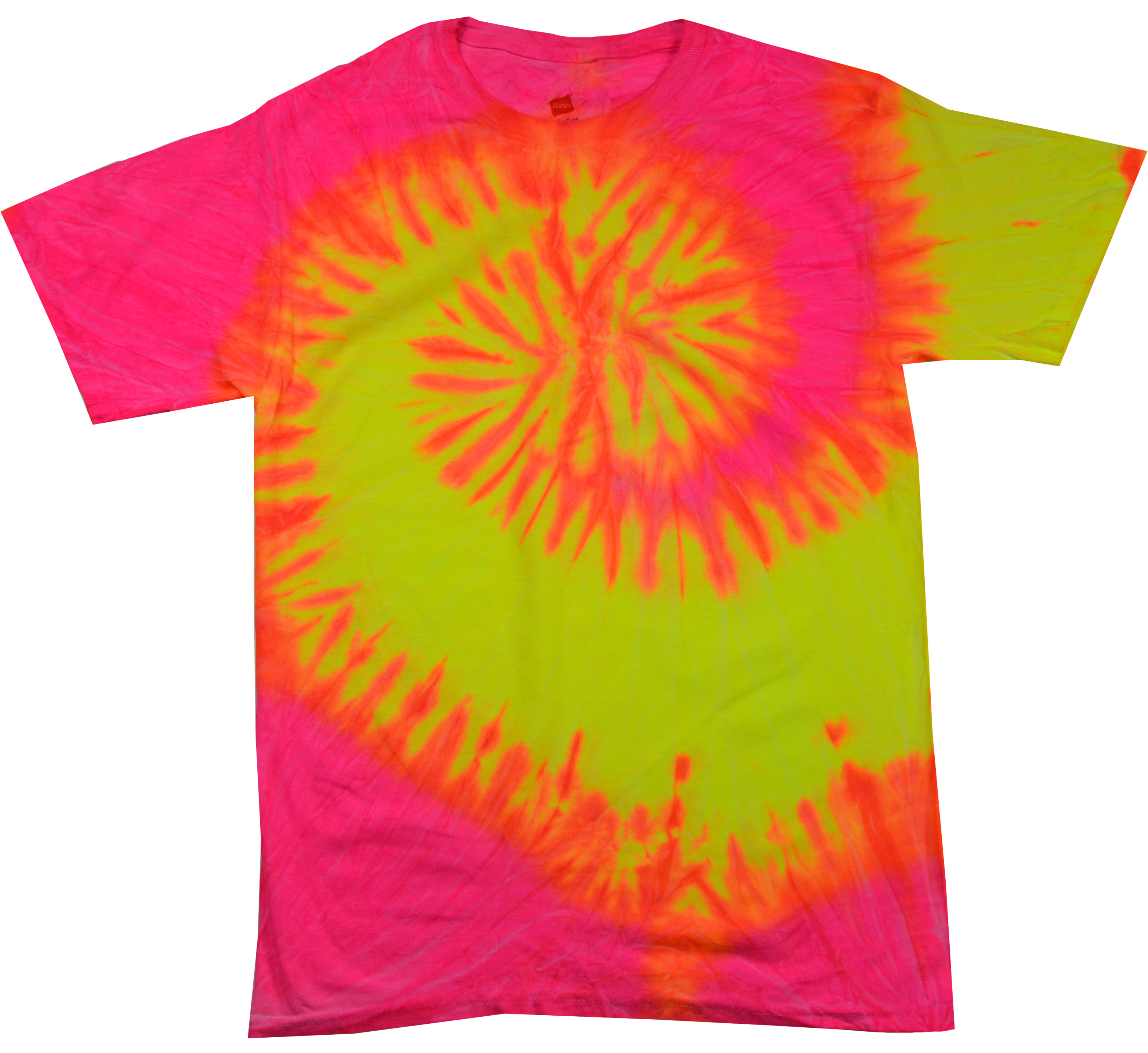 Tie Dyes Men's Tie Dyed Performance Tee Shirt H1000 Swirl Blaze - Picture 20 of 31