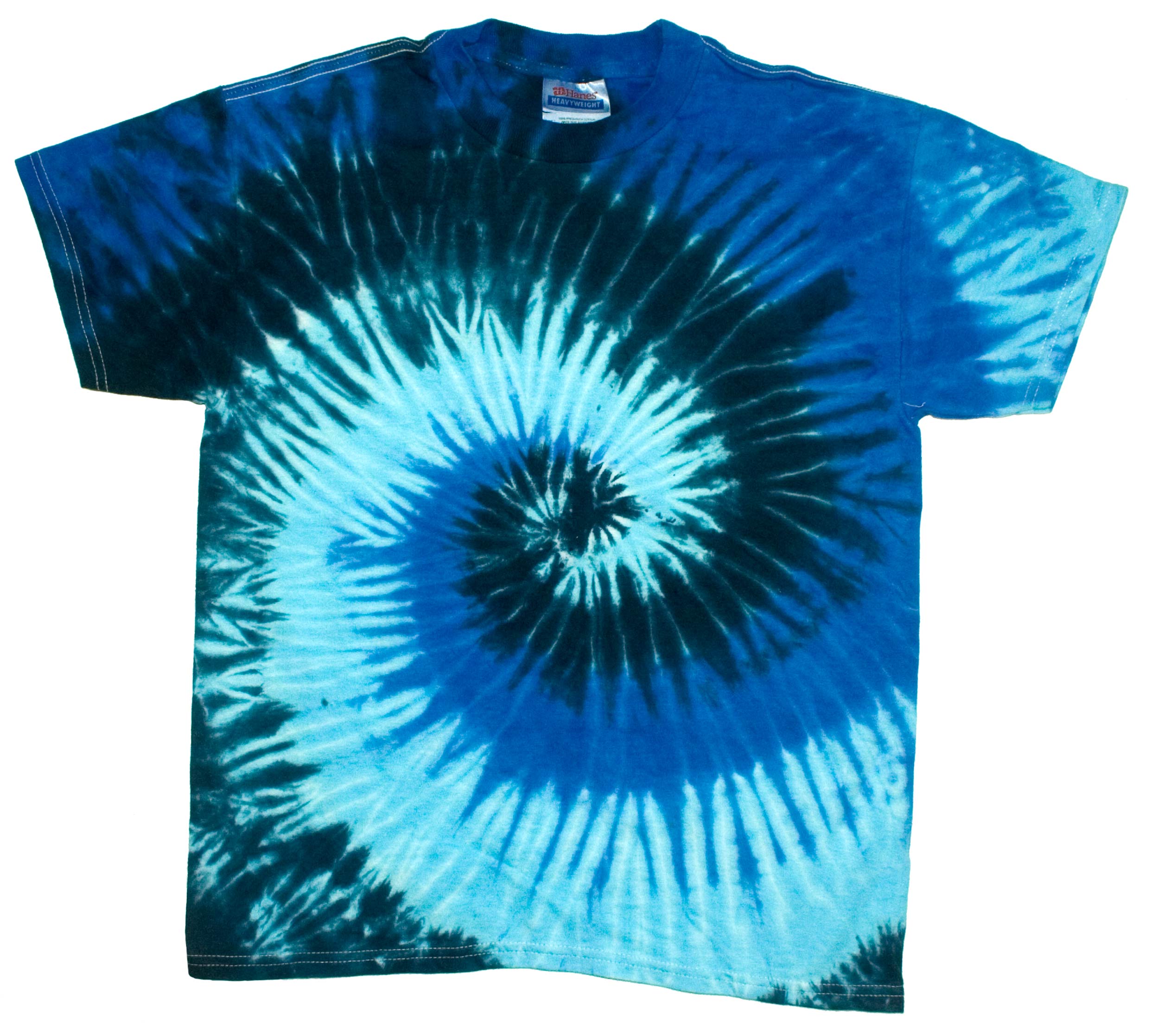 Tie Dyes Men's Tie Dyed Performance Tee Shirt H1000 Swirl Blaze - Picture 13 of 31