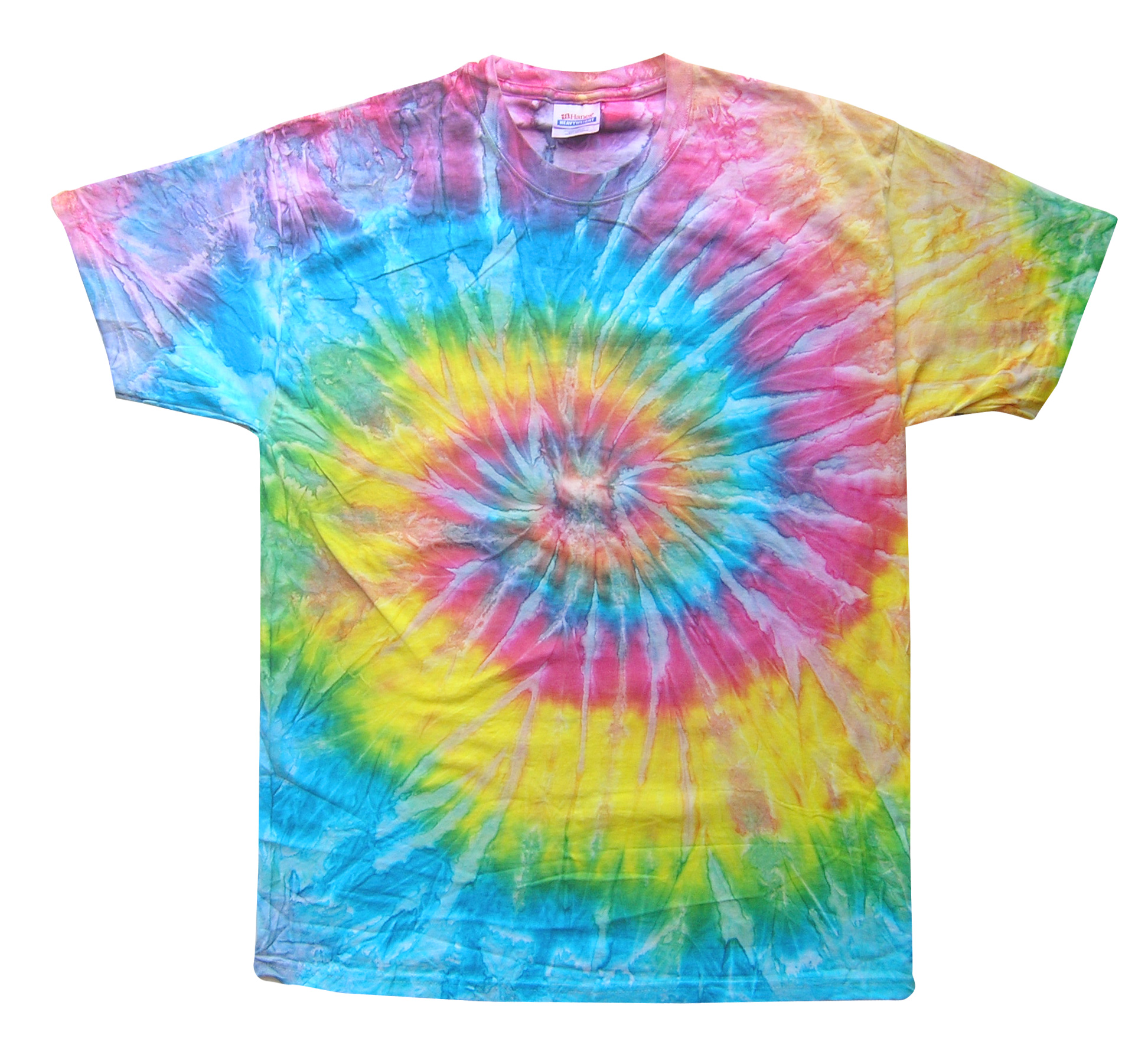Tie Dyes Men's Tie Dyed Performance Tee Shirt H1000 Swirl Blaze - Picture 29 of 31