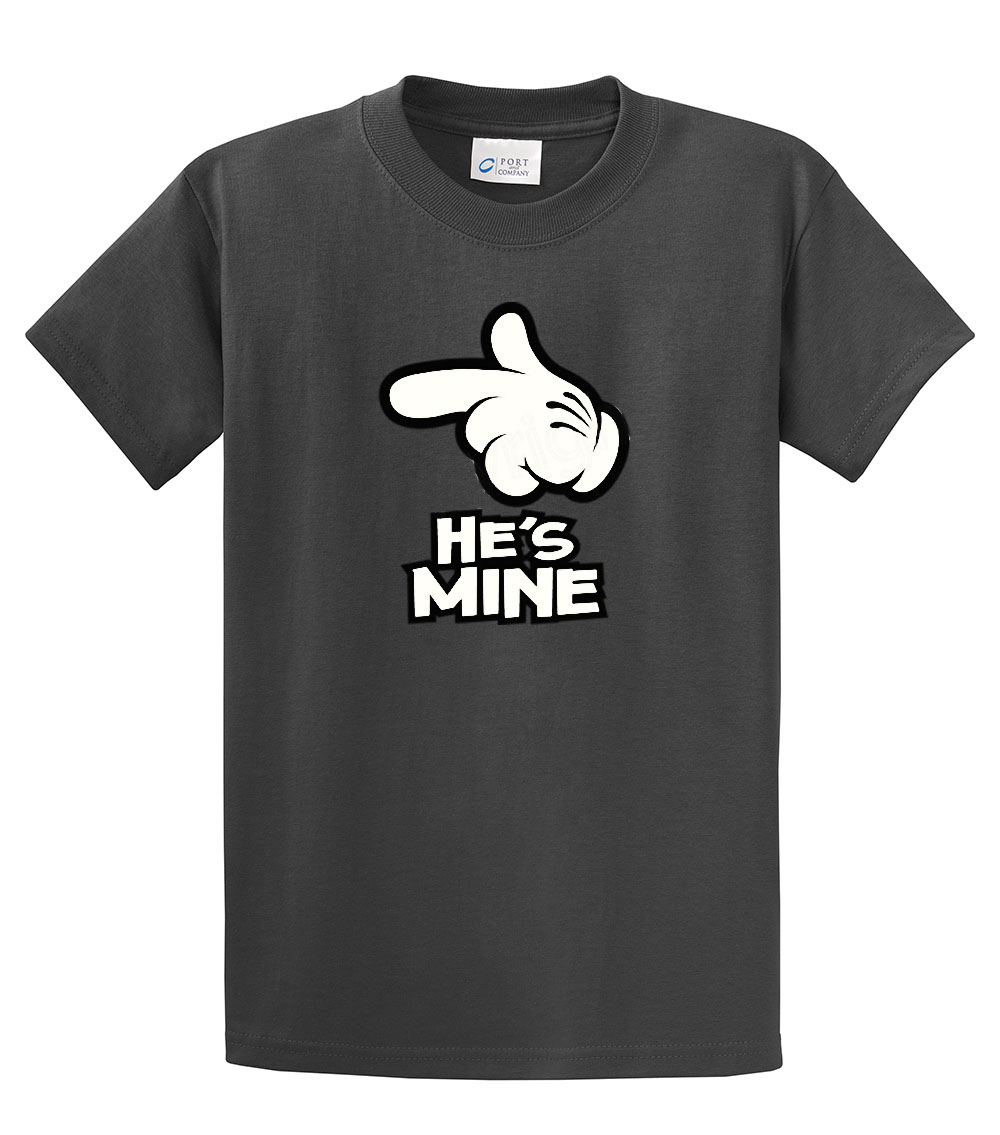He's Mine with Finger Pointing Tee Shirt Black - Picture 11 of 53