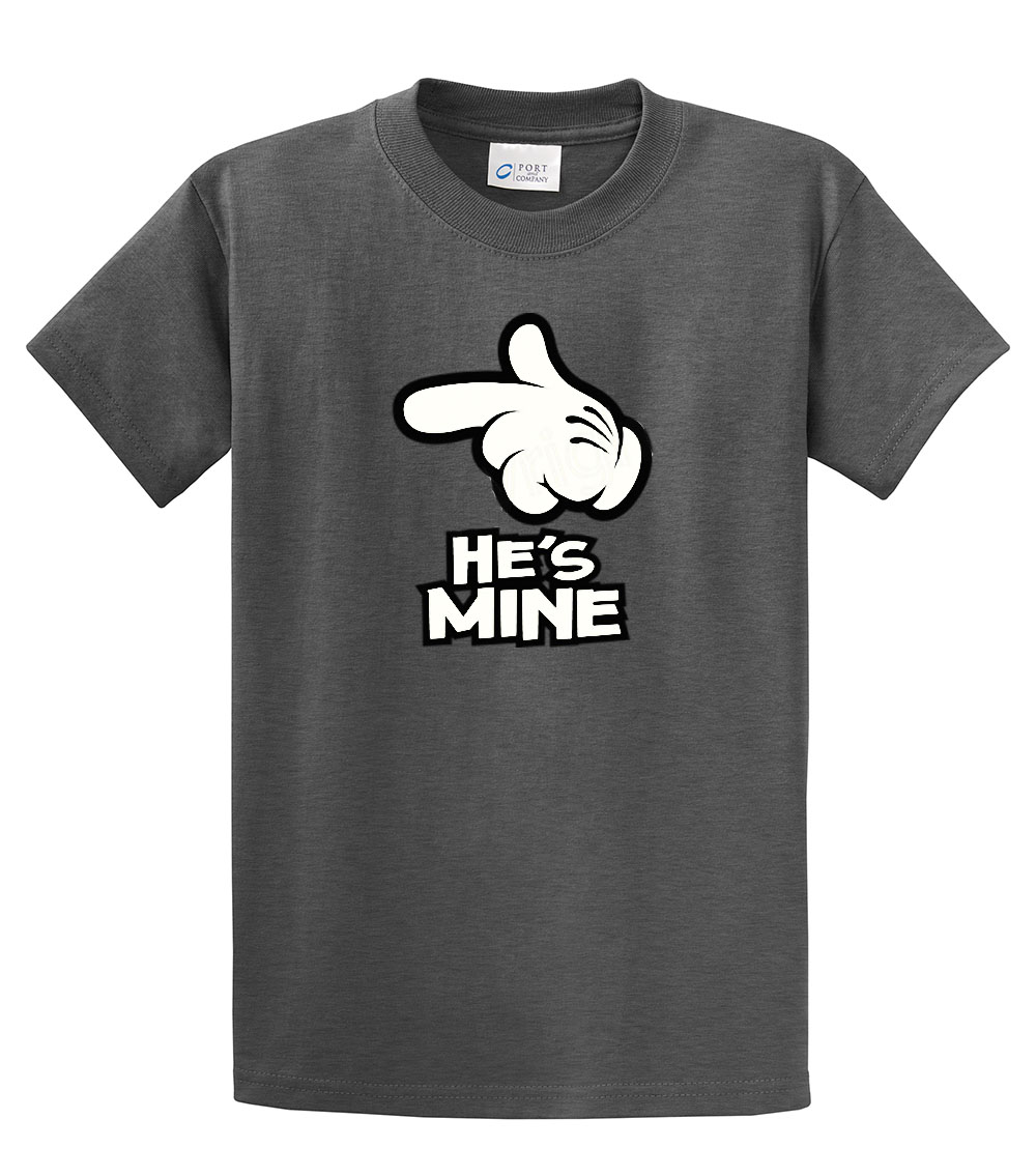 He's Mine with Finger Pointing Tee Shirt Black - Picture 19 of 53
