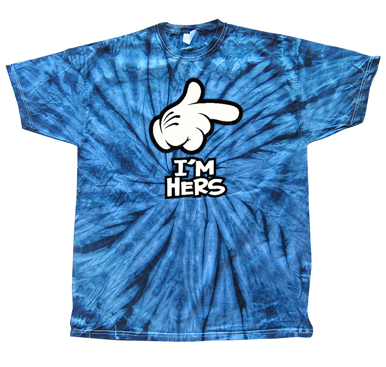 Cartoon Hand I'm Hers Men's Tee Shirt Funny Hand Pointing I'm Hers Black - Bild 80 von 117