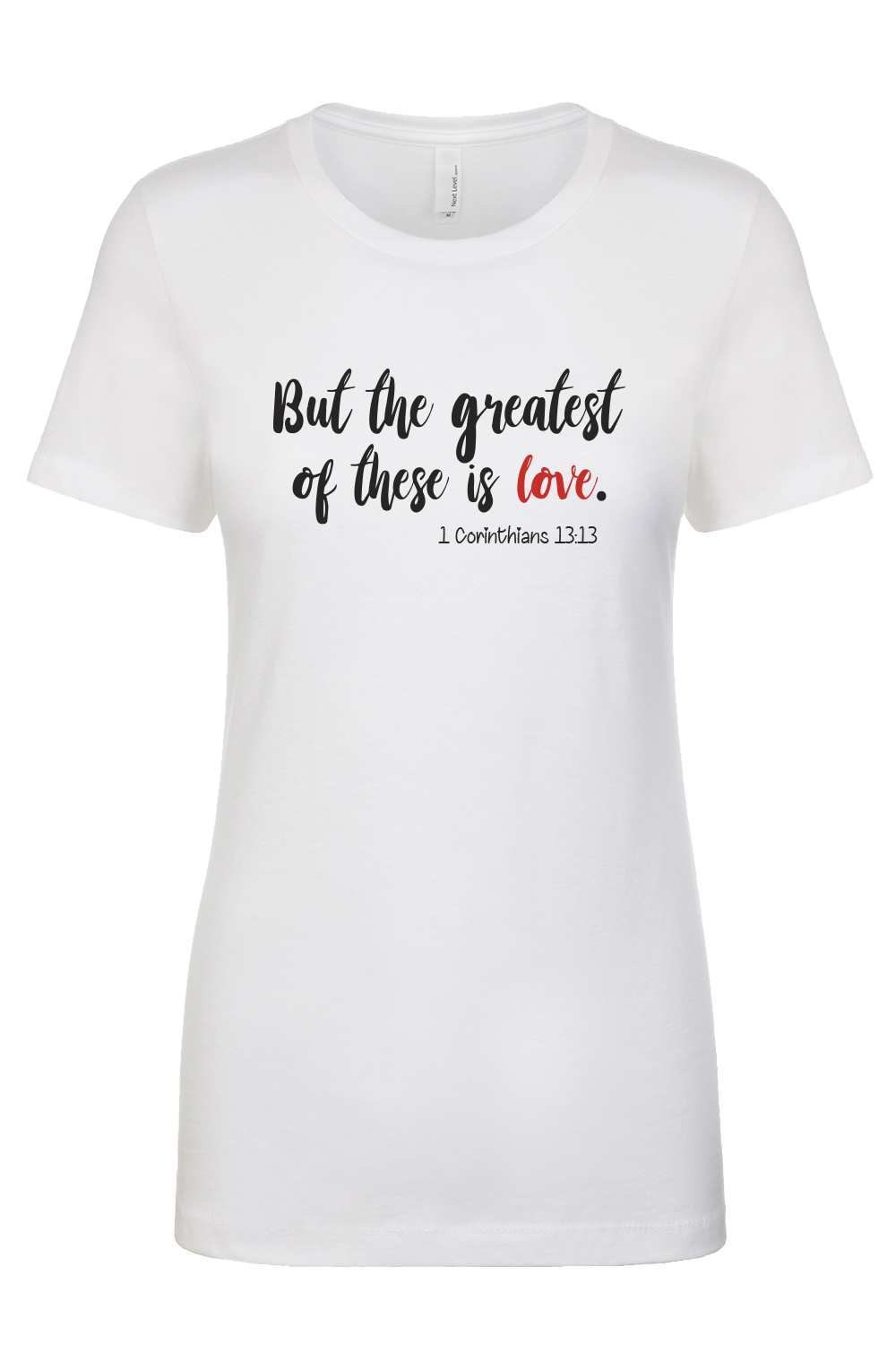 Camiseta ajustada Christian Eternal Life Greatest of These is Love para mujer - Imagen 7 de 21