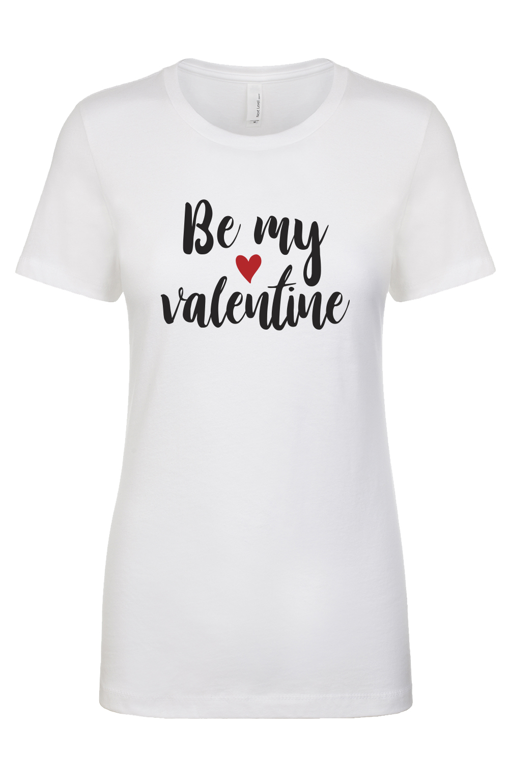 Valentine's Day Be My Valentine Ladies Slim Fit Short Sleeve Tee Shirt L White - Picture 7 of 21