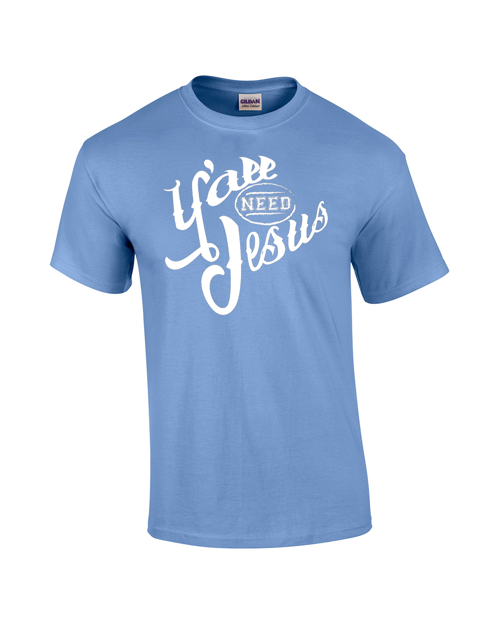Ya'll Need Jesus Christian Tee Shirt Black - Bild 11 von 42