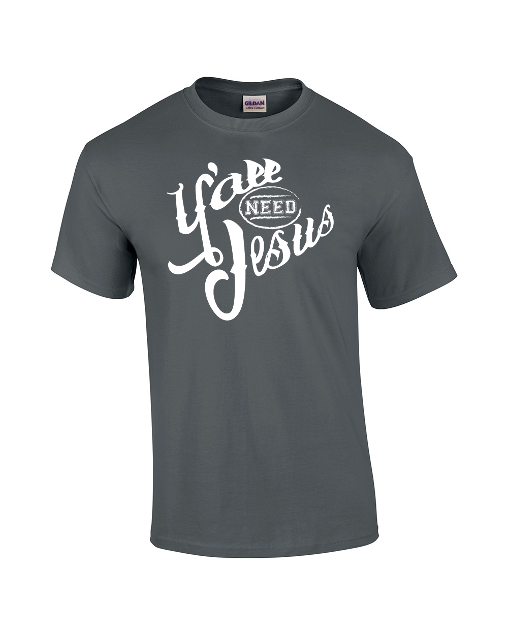 Ya'll Need Jesus Christian Tee Shirt Black - Bild 15 von 42