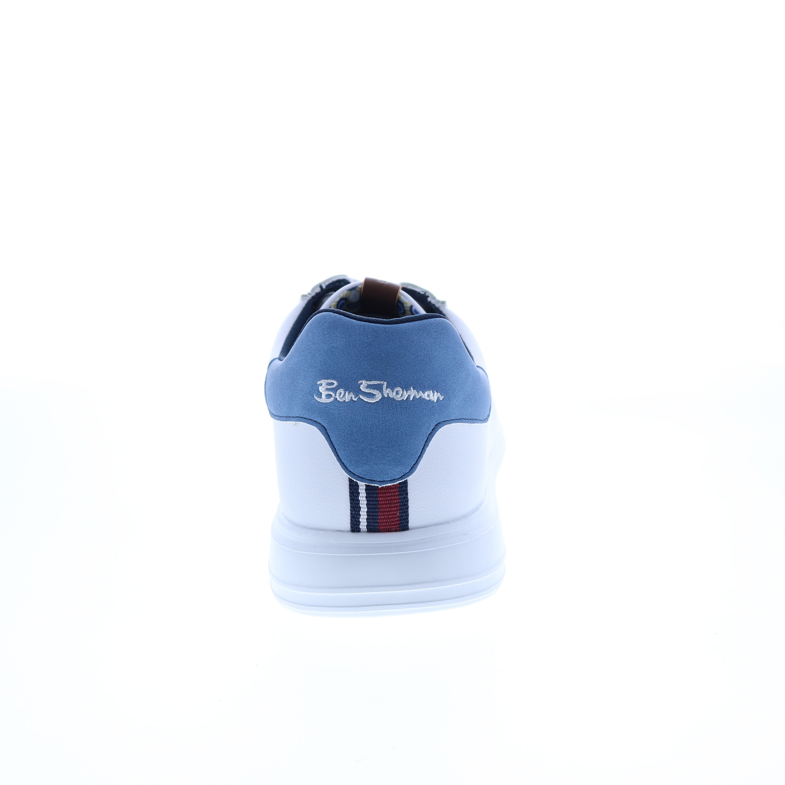 Ben Sherman Mens 7 Hardie Trainer white sneakers Ben Sherman Mens Faux Leather Casual Sneakers Shoes White  main image 4