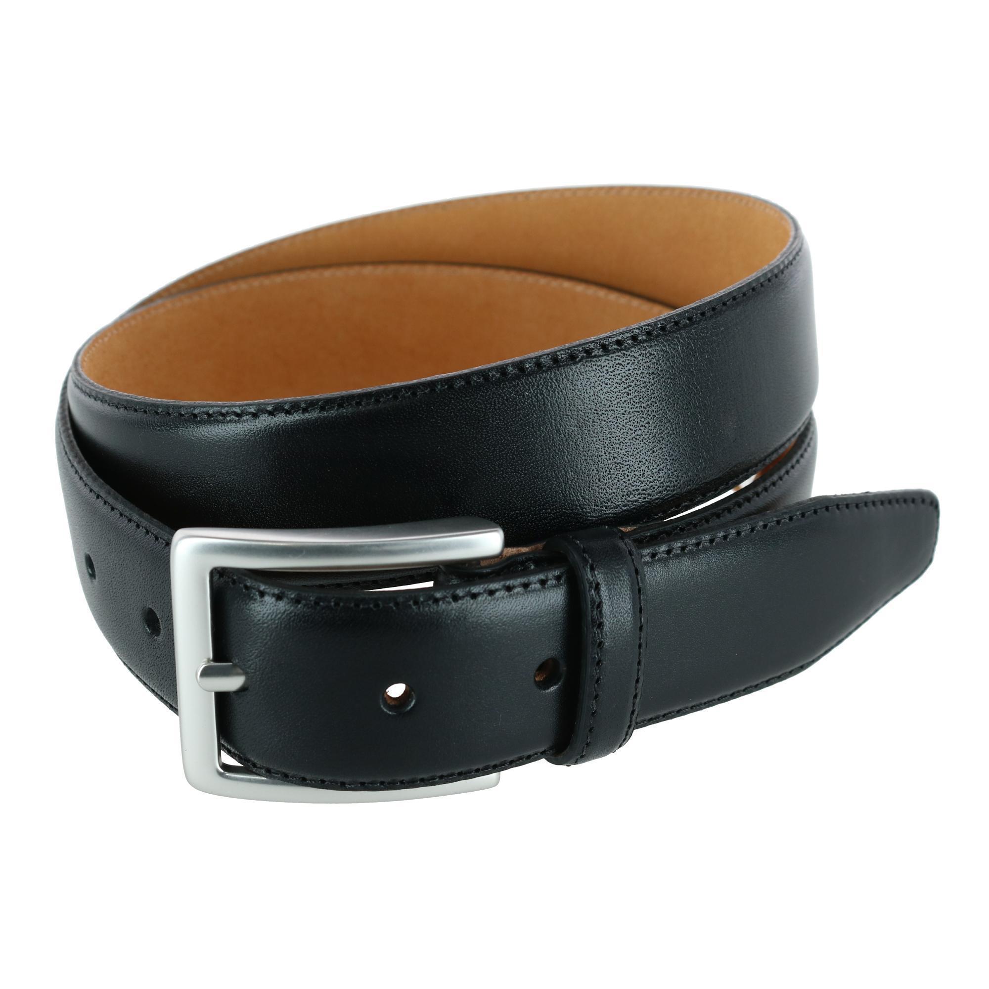 Trafalgar Orion Smooth Calfskin 35mm Dress Belt - Black 42