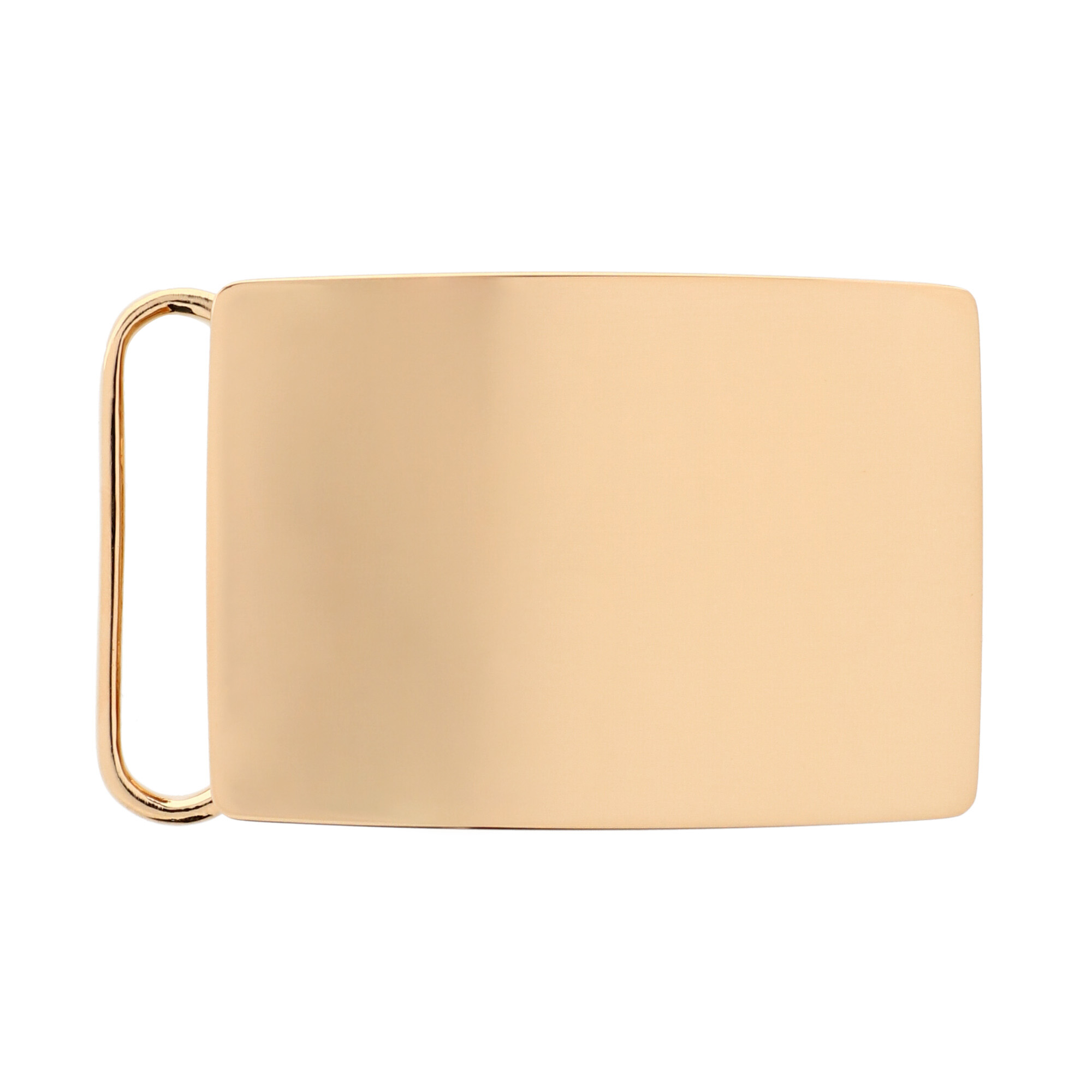 Trafalgar 30mm 24K Gold Over Brass Compression Belt Buckle - Gold one size