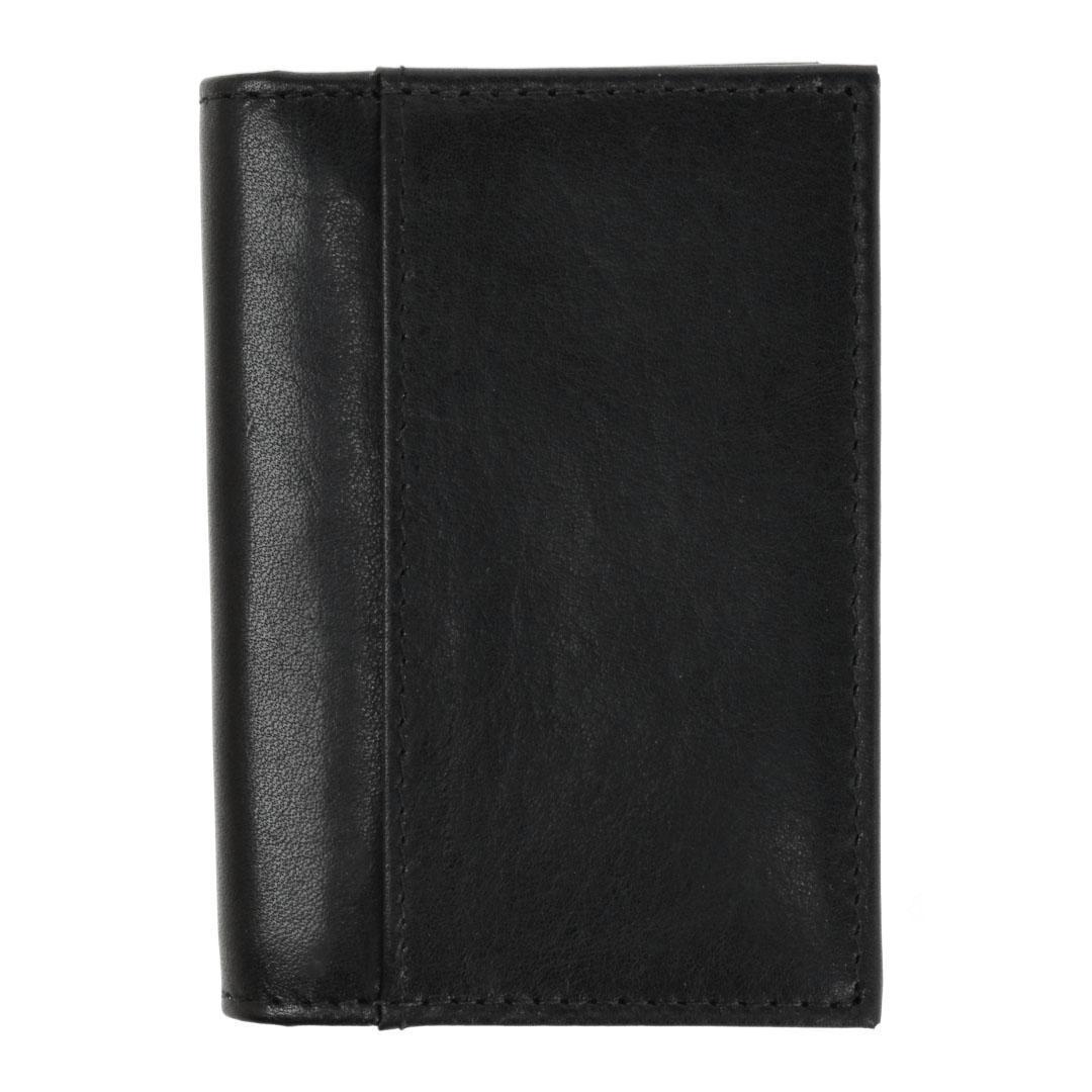Trafalgar Tennyson Bi-Fold ID Window Leather Card Case - Black one size