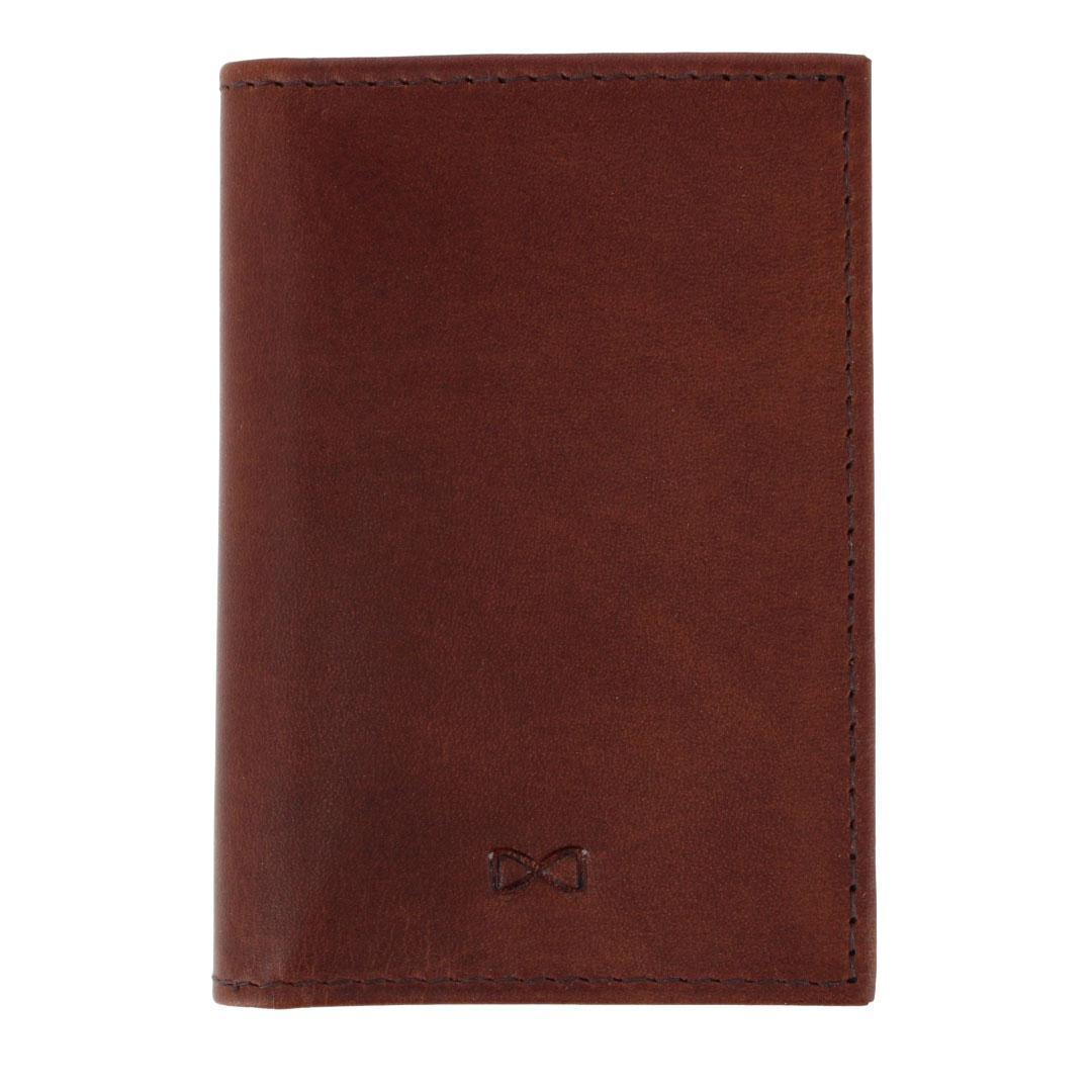 Trafalgar Tennyson Bi-Fold ID Window Leather Card Case - Brown one size