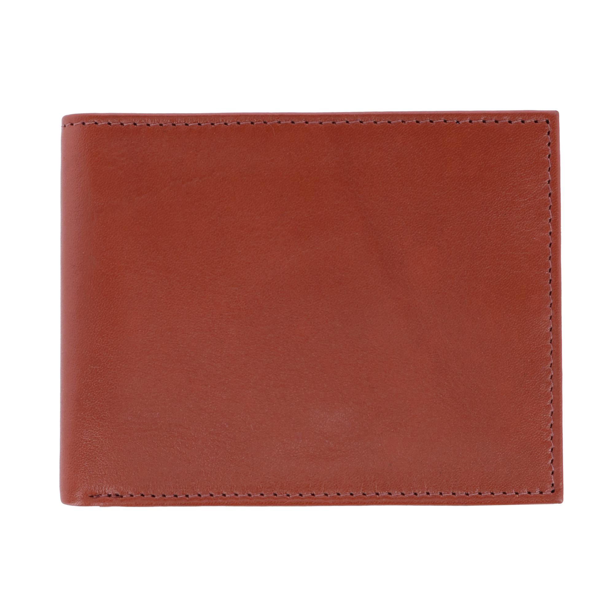 Trafalgar Sergio Genuine Leather RFID Bi-Fold Passcase Wallet - Tan one size