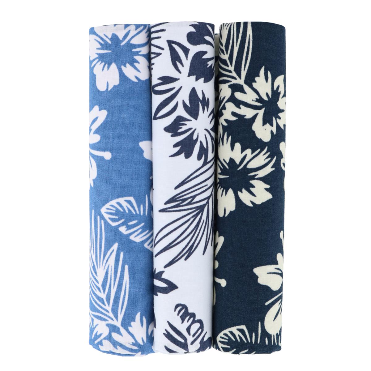 Trafalgar Mana Hawaiian Print Cotton Handkerchiefs (3 Pack) - Multiple one size