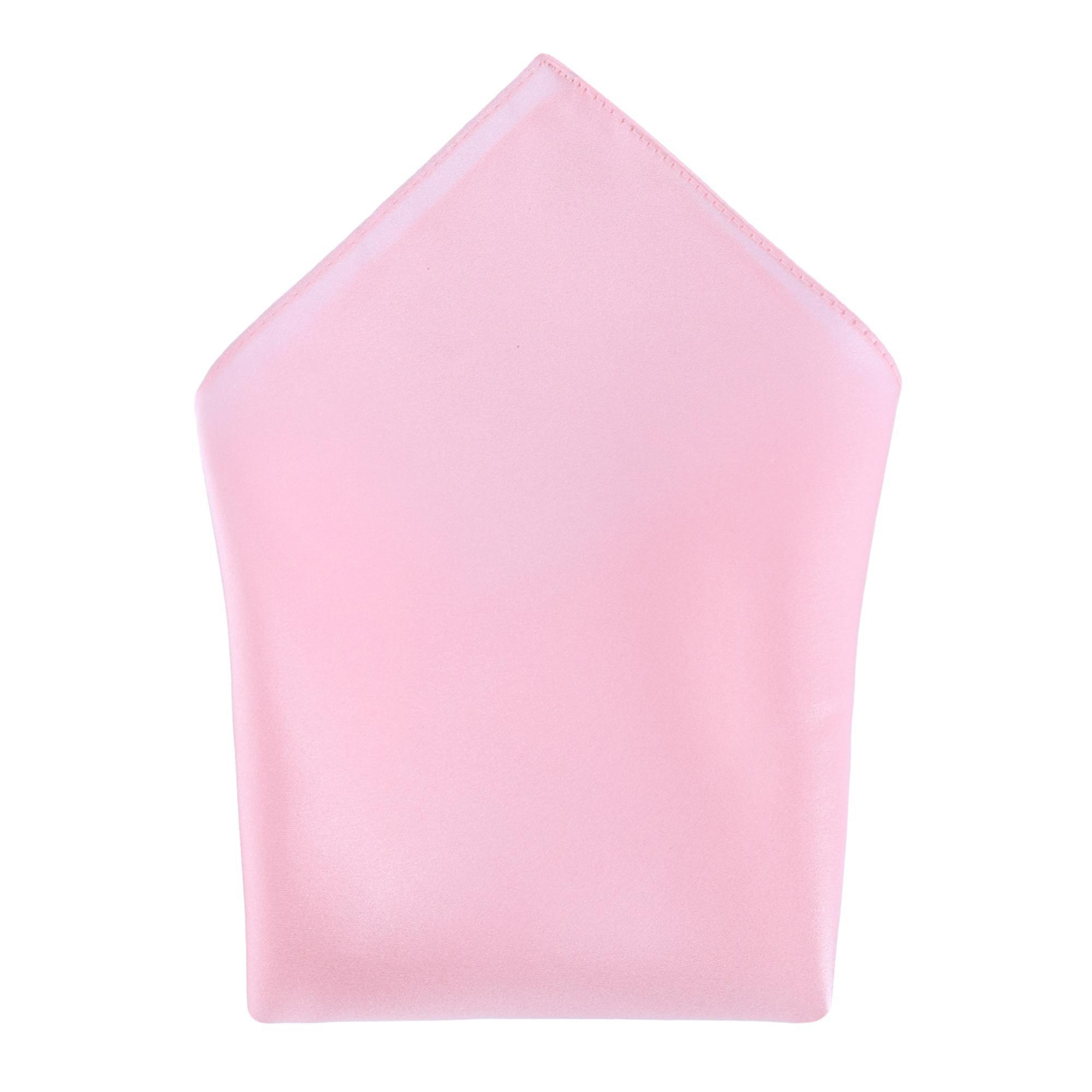 Trafalgar Sutton Solid Color 13 Inch Silk Pocket Square - Pink one size
