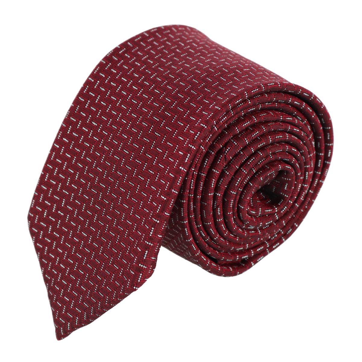 Trafalgar Baldwin Metallic Dash Silk Business Necktie - Red one size