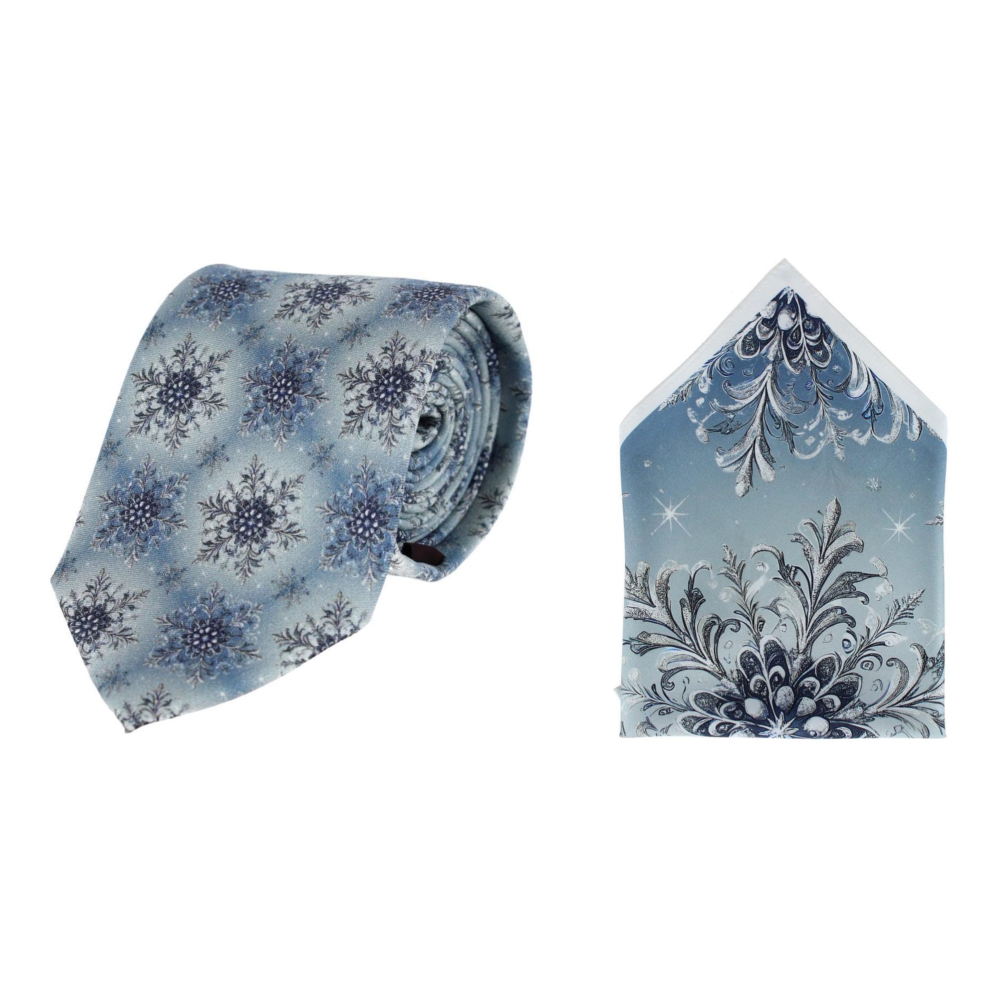 Trafalgar Clarence The Classy Snowflake Silk Holiday Bundle - Blue one size