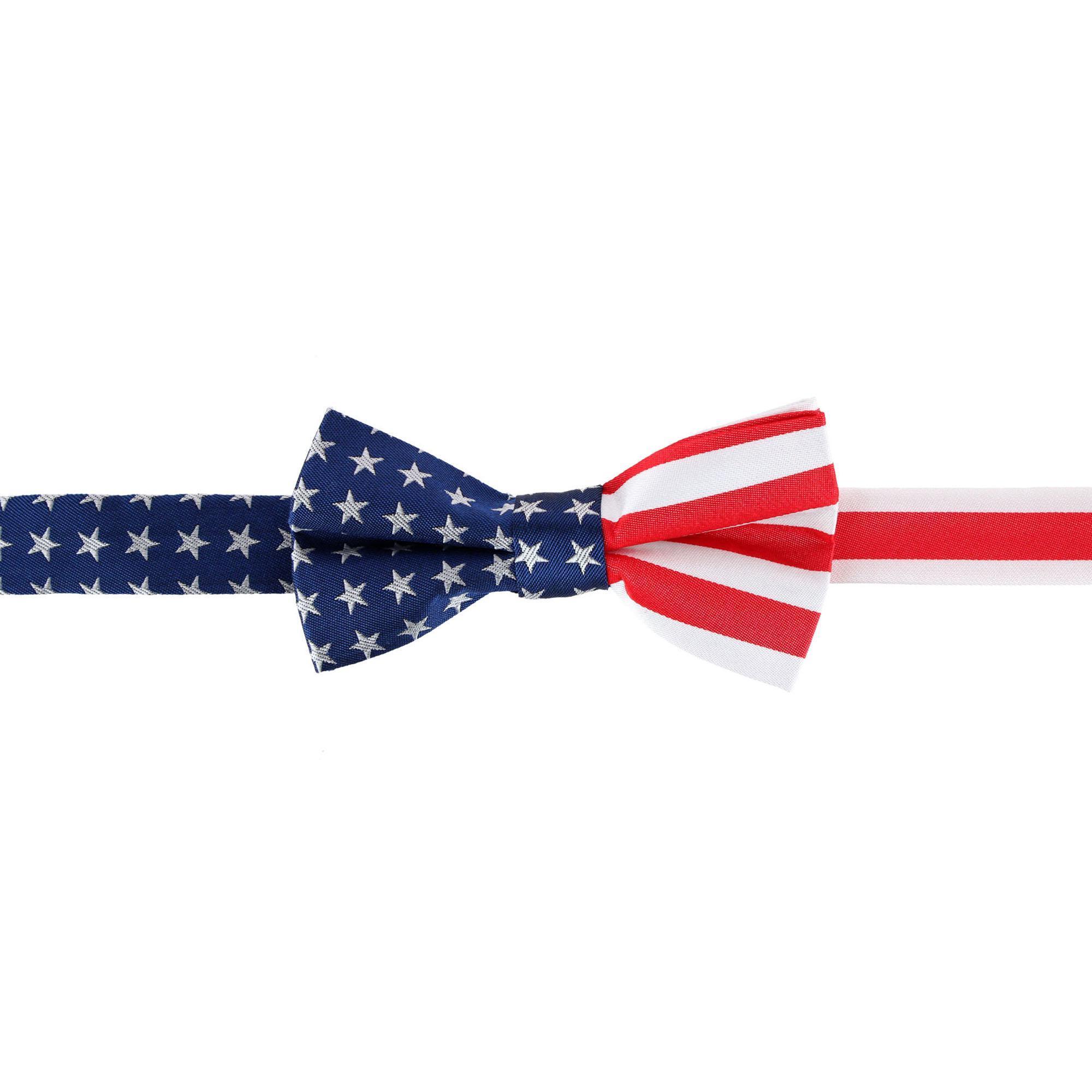 Trafalgar America's Old Glory Silk Bow Tie - Red, White, and Blue one size