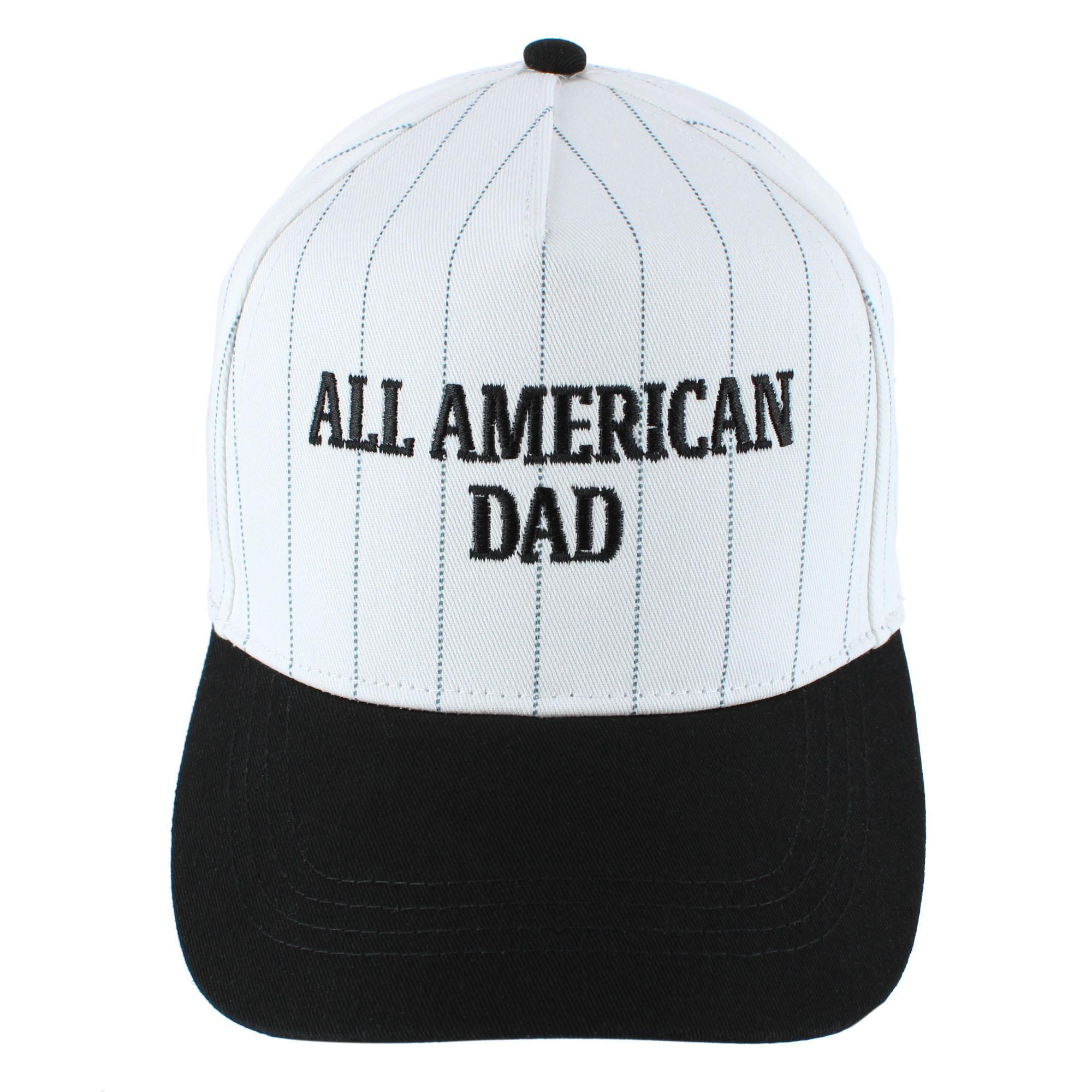 Trafalgar All American Dad Pinstripe Baseball Hat - Black one size