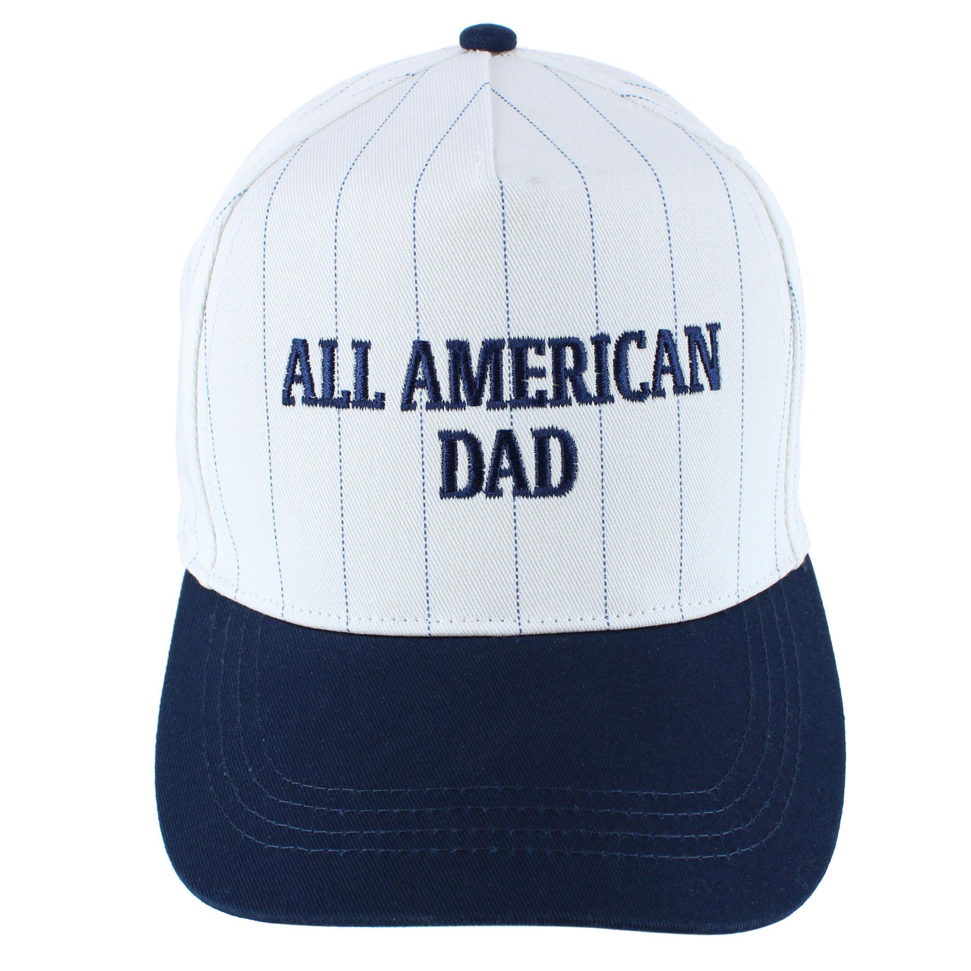 Trafalgar All American Dad Pinstripe Baseball Hat - Navy Blue one size