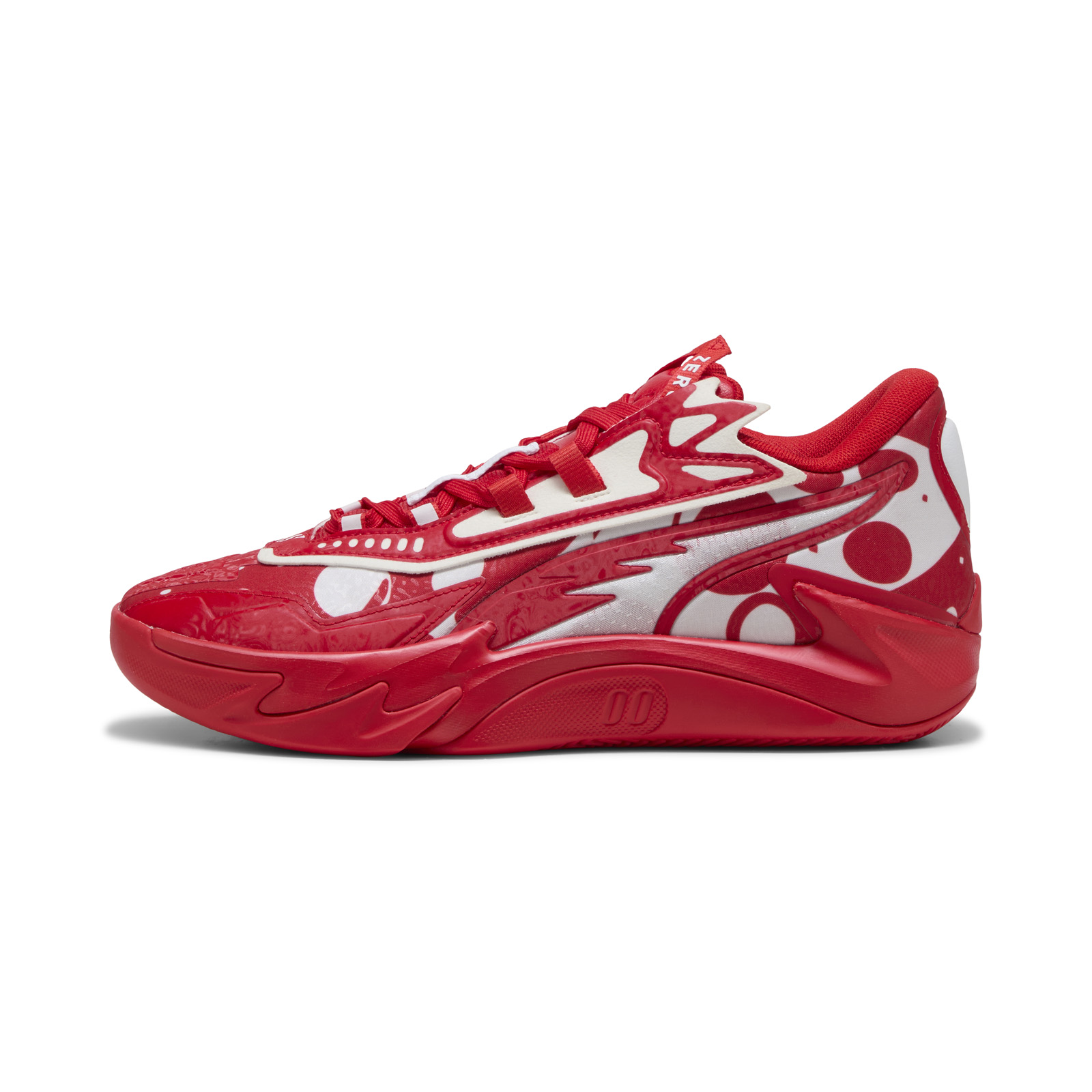 Puma Scoot Zeros II 31222303 Mens Red Leather Athletic Basketball