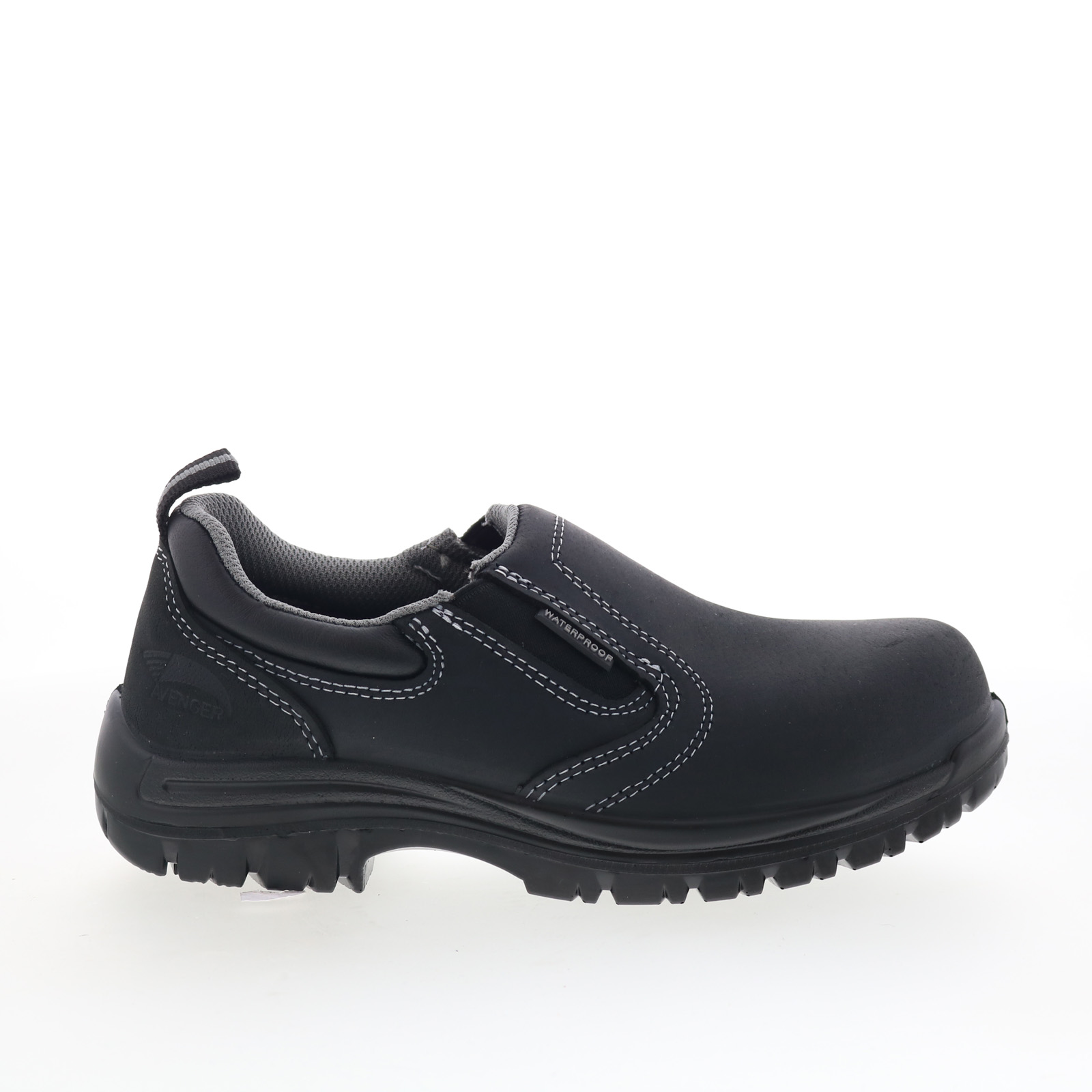 Avenger Work Shoes Foreman Slip On Leather Black Waterproof Steel Toe Men 14‎ M Avenger Work Boots — Foreman MAX Low Slip-On, Men main image 4