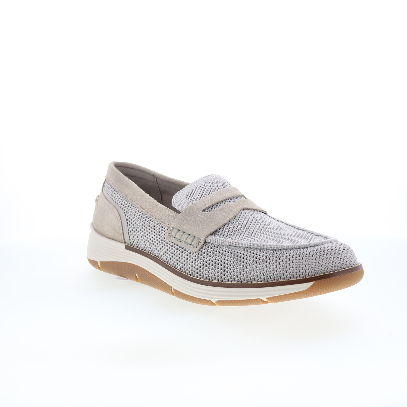 Rockport Mens Lance Gray Shoes (NWT) Rockport Lance RMLANCE Mens Gray Mesh Loafers & Slip Ons  main image 4