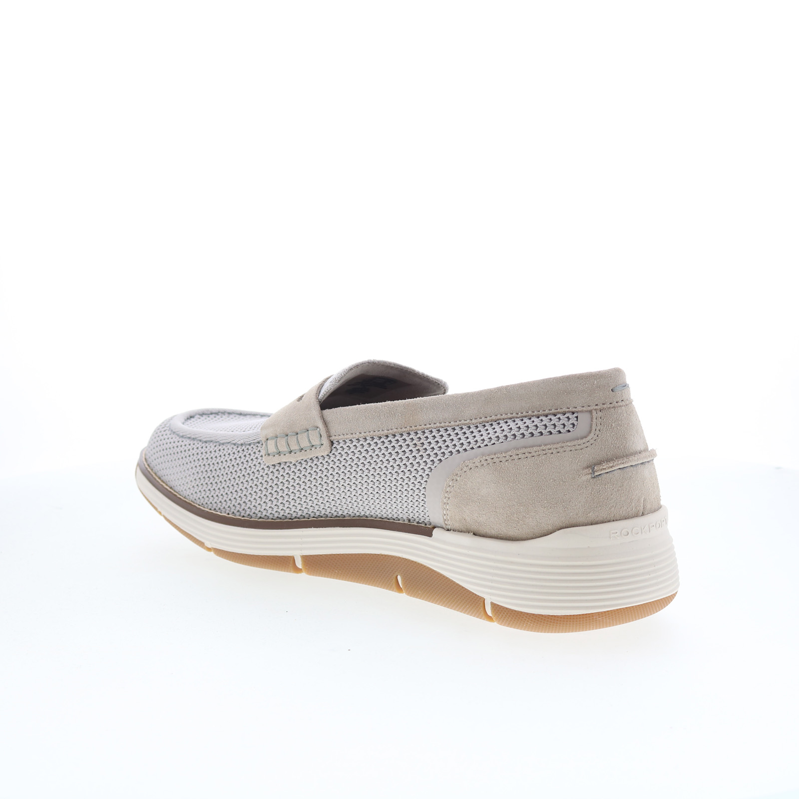 Rockport Mens Lance Gray Shoes (NWT) Rockport Lance RMLANCE Mens Gray Mesh Loafers & Slip Ons  main image 3