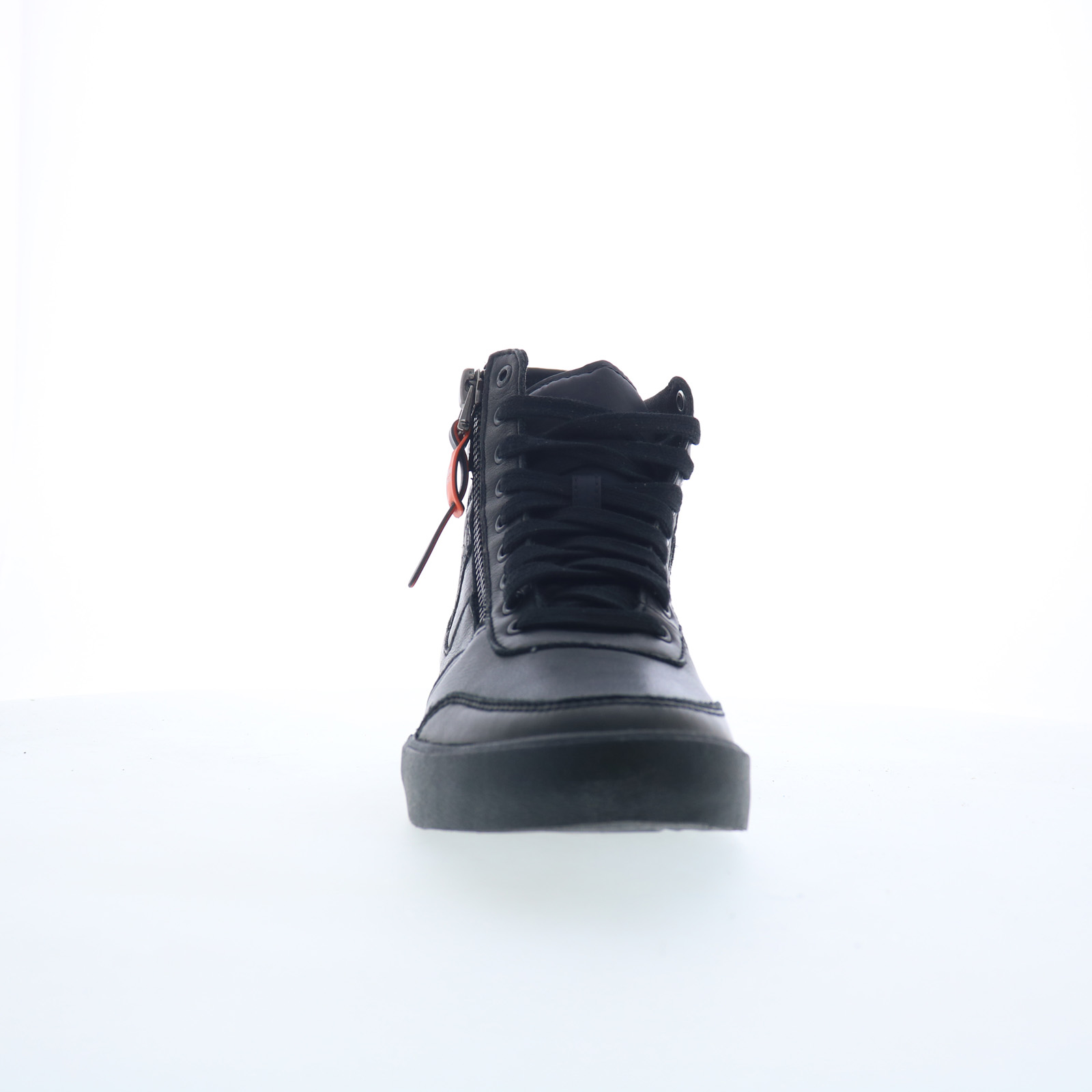Diesel S-Dvelows Vulcanized Mens Black Leather Lifestyle Sneakers 