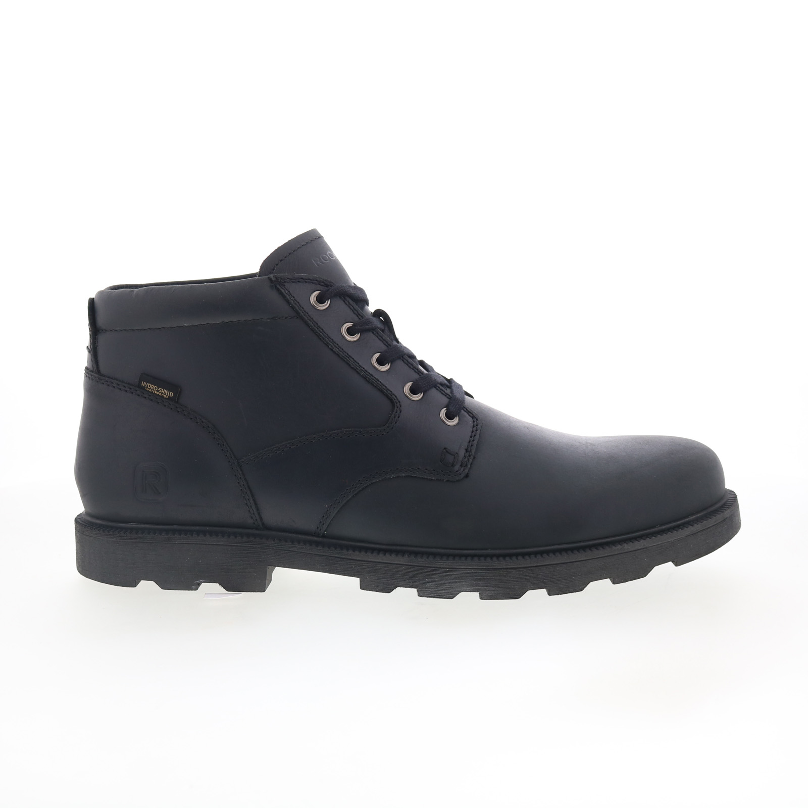 Rockport Seamus RMSEAMUS Mens Black Leather Lace Up Chukkas  display picture 2